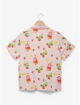 Strawberry Shortcake Icons Allover Print Women's Woven Button-Up - BoxLunch Exclusive, , hi-res