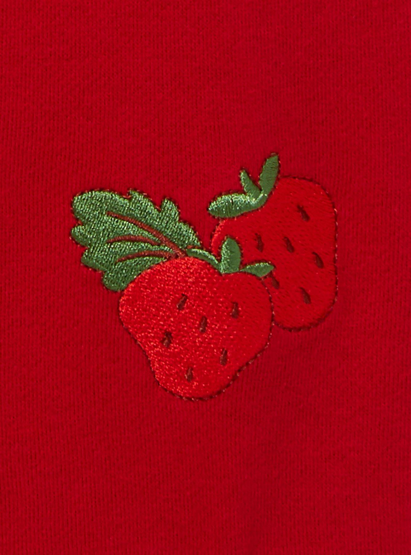 Strawberry Shortcake Portrait Turtleneck Crewneck - BoxLunch Exclusive, RED, alternate