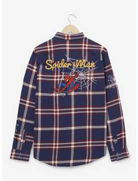 Marvel Spider-Man Web Flannel - BoxLunch Exclusive, , hi-res