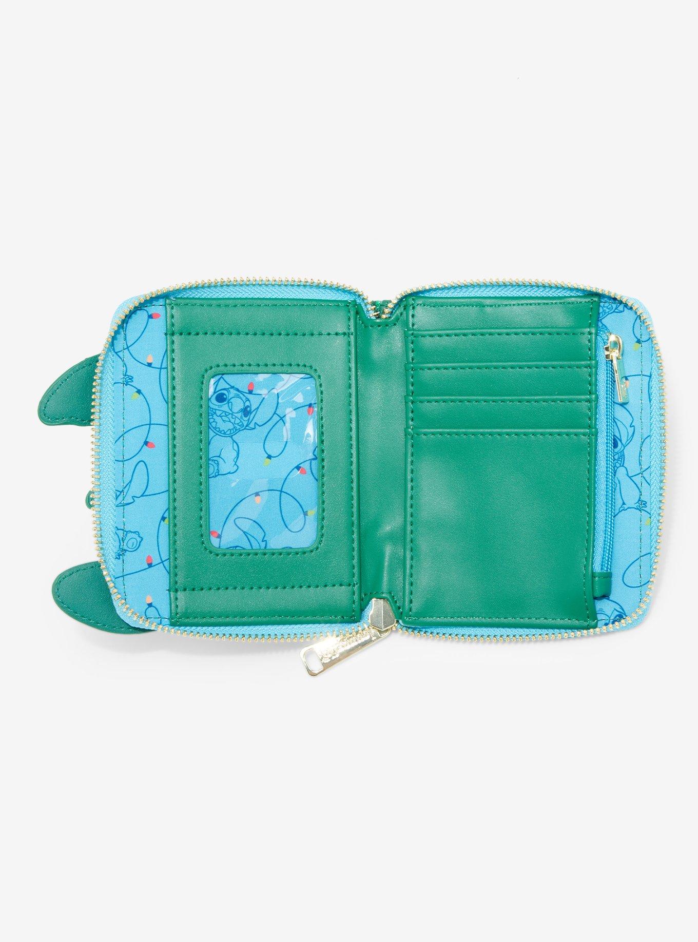 Loungefly Disney Lilo & Stitch Christmas Lights Stitch Small Zip Wallet - BoxLunch Exclusive, , alternate
