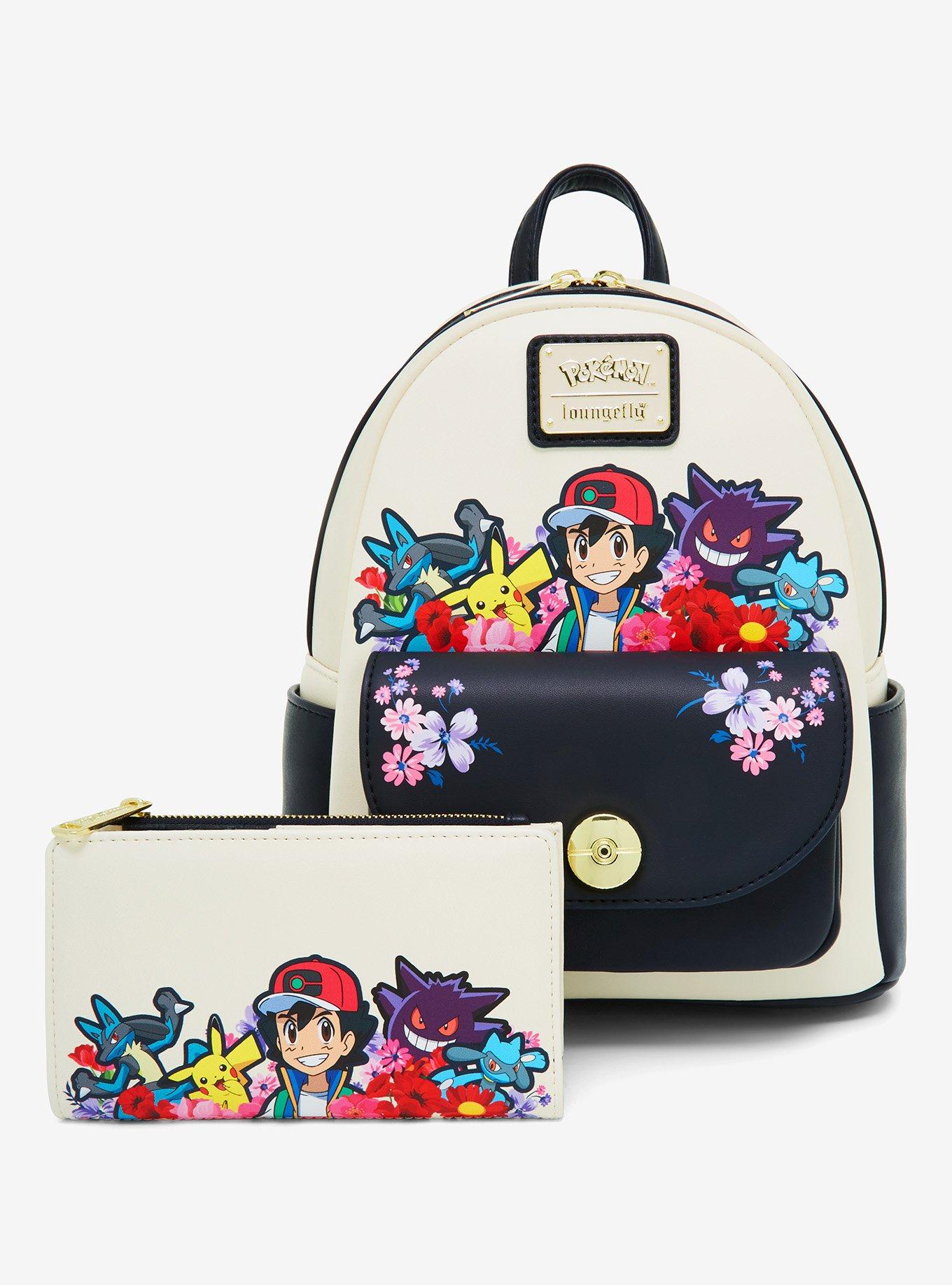Loungefly Pok&eacute;mon Ash & Pok&eacute;mon Floral Mini Backpack - BoxLunch Exclusive, , alternate