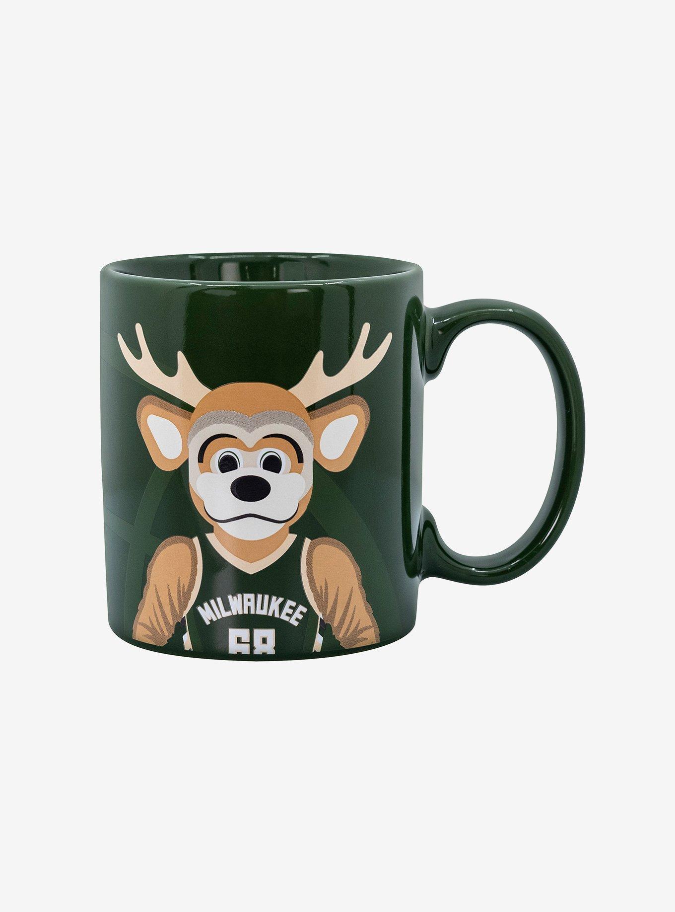 NBA Milwaukee Bucks Bango Mascot Mug Warmer With Mug, , alternate
