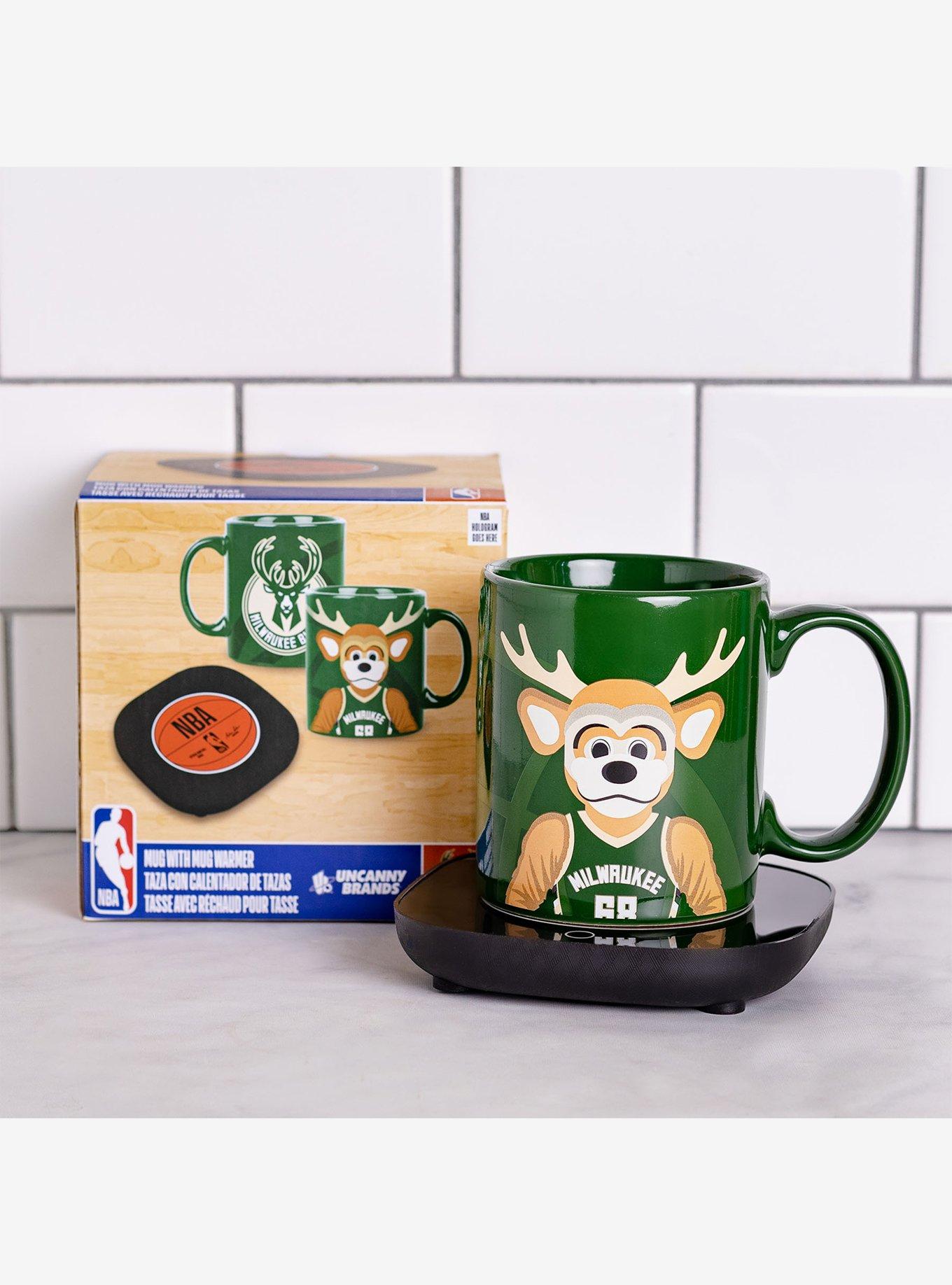 NBA Milwaukee Bucks Bango Mascot Mug Warmer With Mug, , alternate
