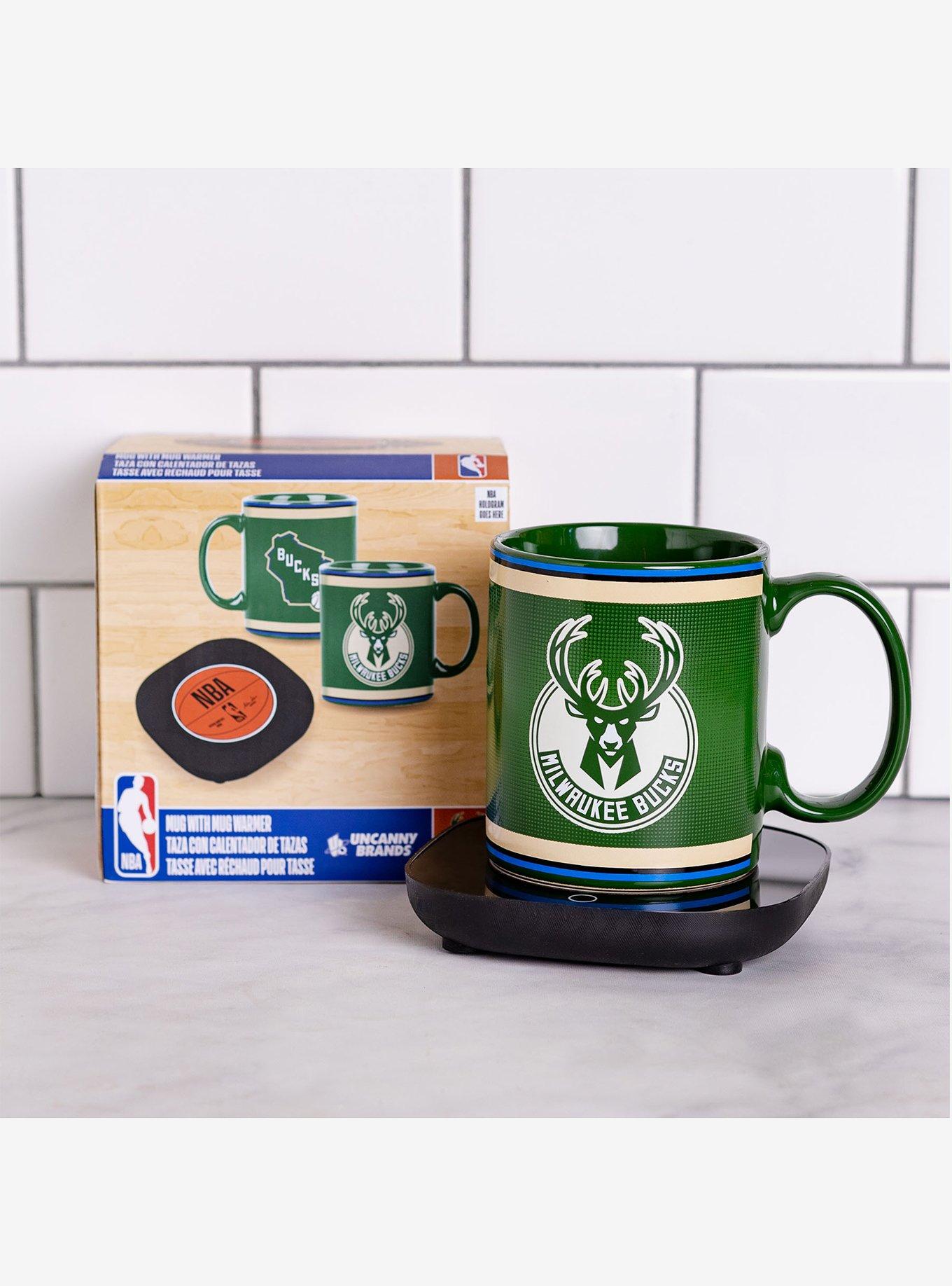 NBA Milwaukee Bucks Logo Mug Warmer With Mug, , alternate