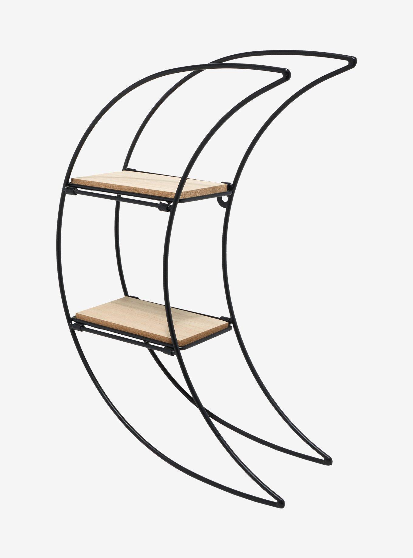 Crescent Moon Folding Wall Shelf, , alternate