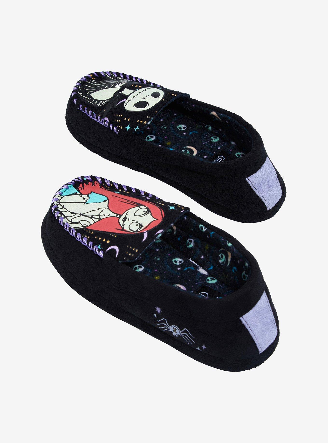 The Nightmare Before Christmas Jack & Sally Stars Slippers, MULTI, alternate