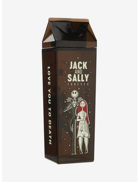The Nightmare Before Christmas Jack & Sally Forever Milk Carton Water Bottle, , hi-res