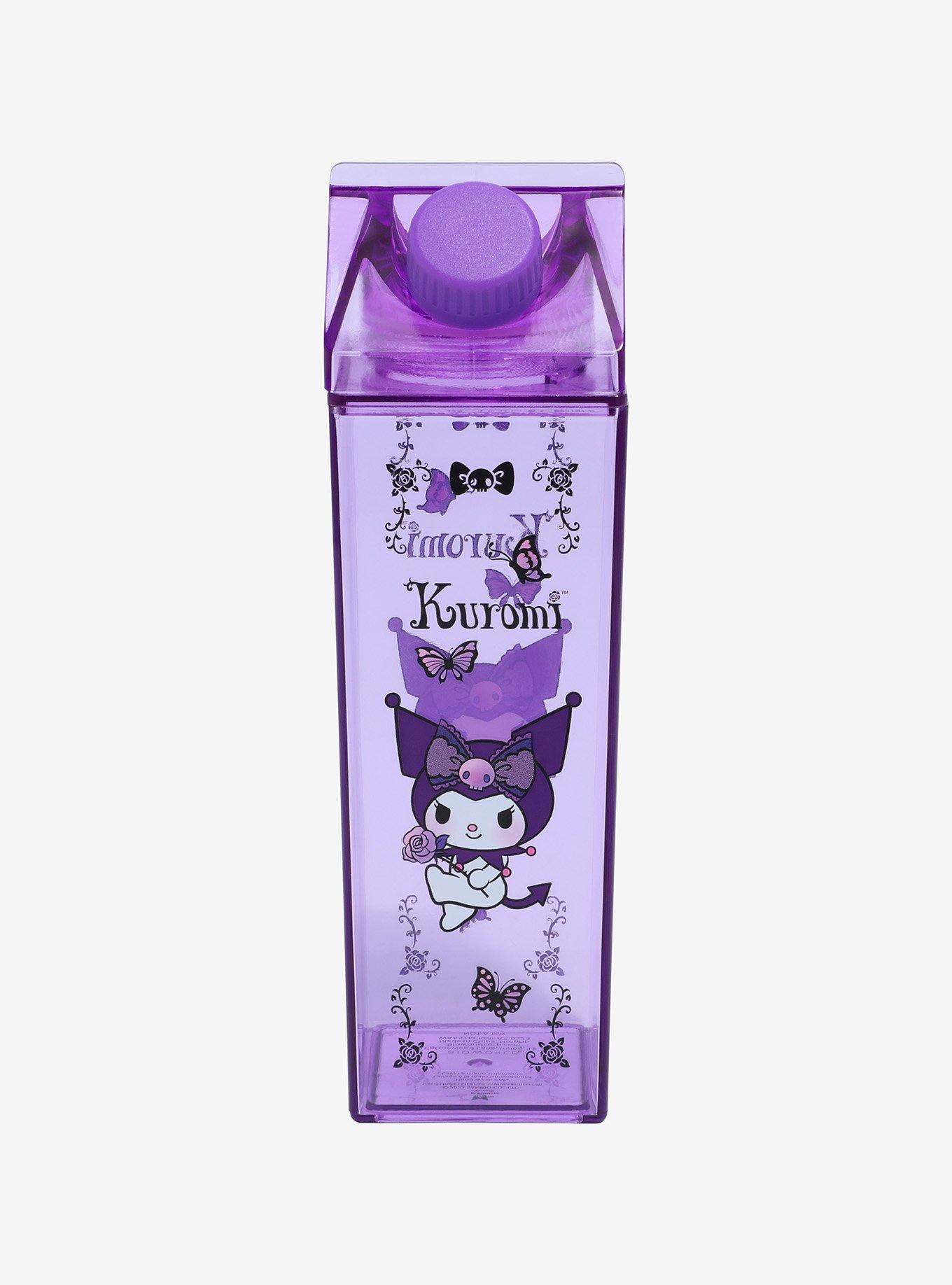 Kuromi Butterflies Milk Carton Water Bottle, , alternate