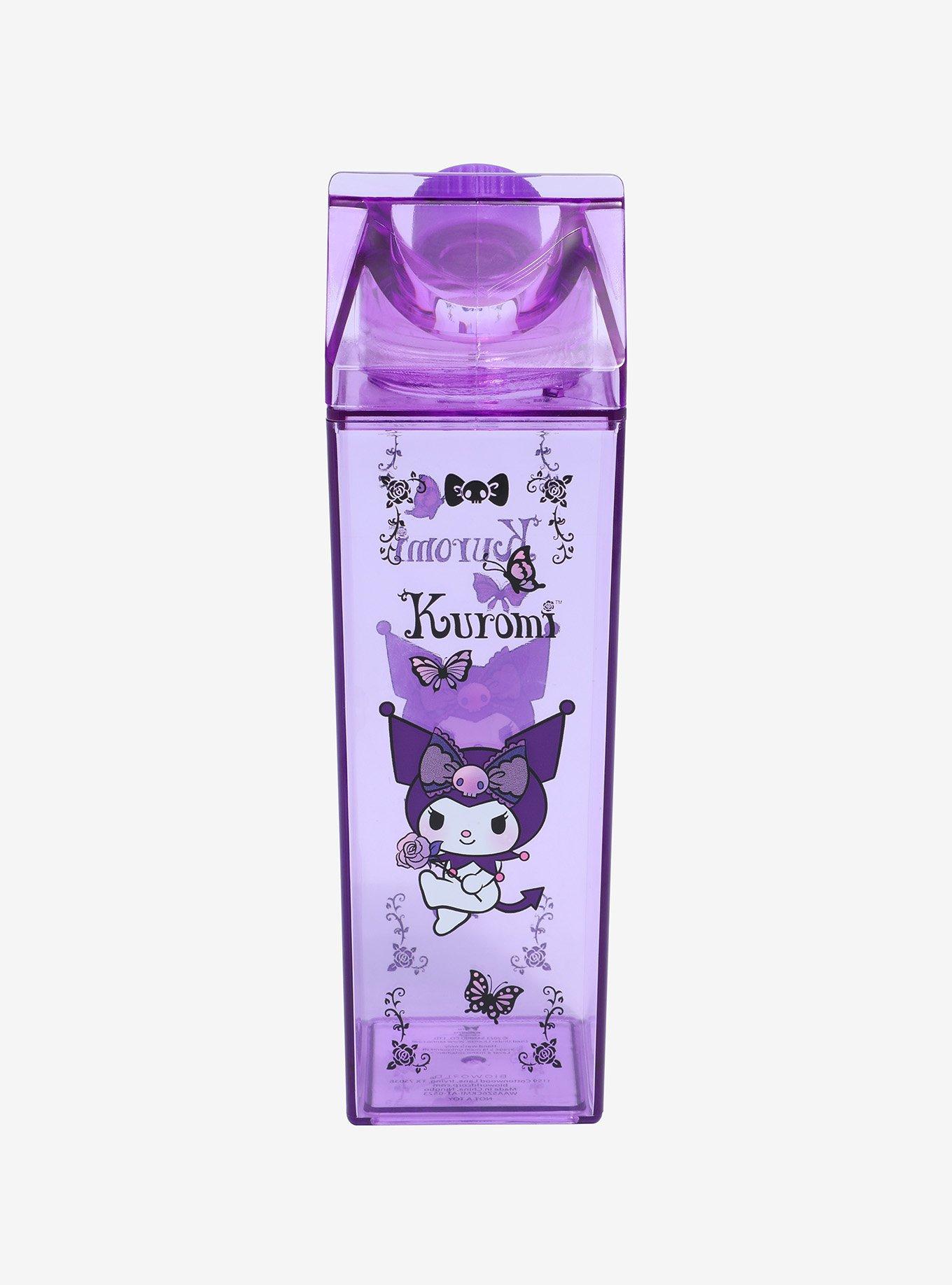 Kuromi Butterflies Milk Carton Water Bottle, , alternate
