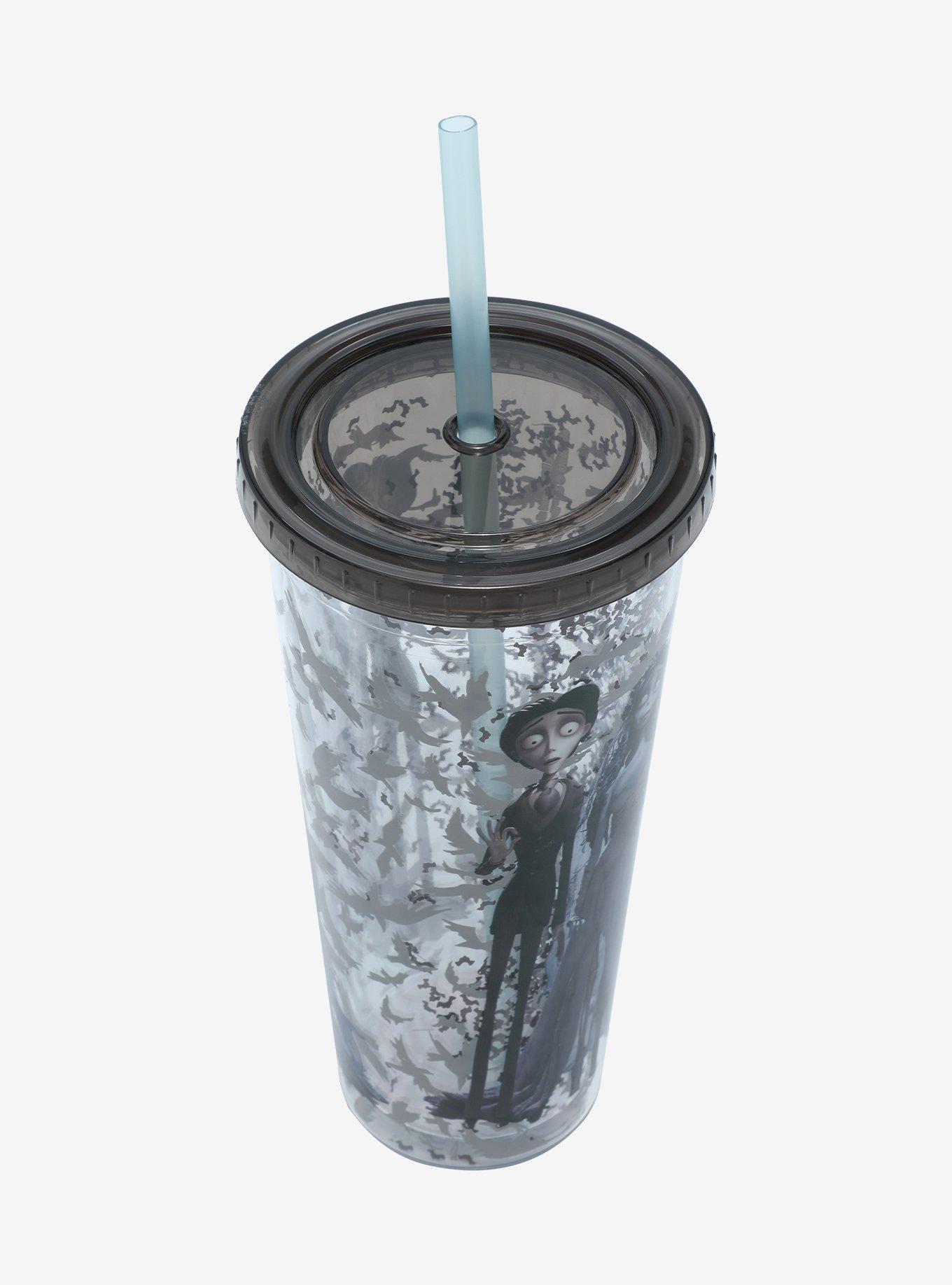 Corpse Bride Bat Glitter Acrylic Travel Cup, , alternate