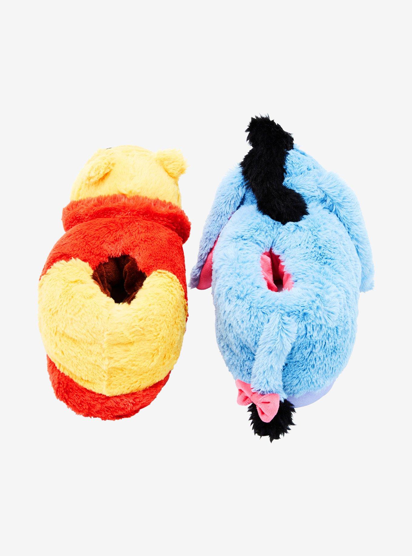 Disney Winnie The Pooh Mismatch Plush Slippers, MULTI, alternate