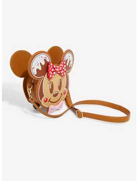 Loungefly Disney Mickey Mouse & Minnie Mouse Gingerbread Crossbody Bag, , hi-res