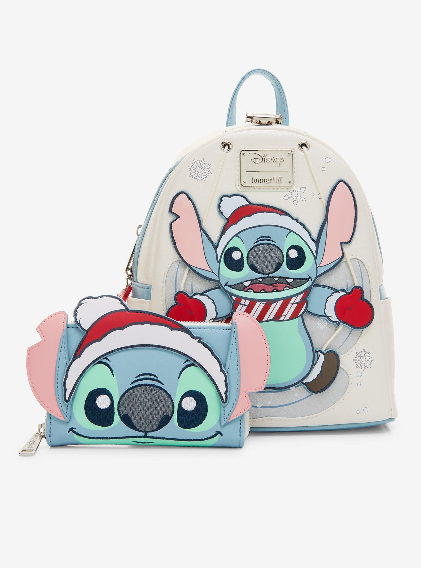 Loungefly Disney Lilo & Stitch Snow Angel Swivel Mini Backpack, , alternate