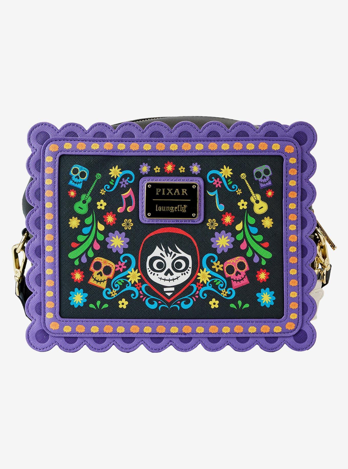 Loungefly Disney Pixar Coco Sugar Skull Crossbody Bag, , alternate