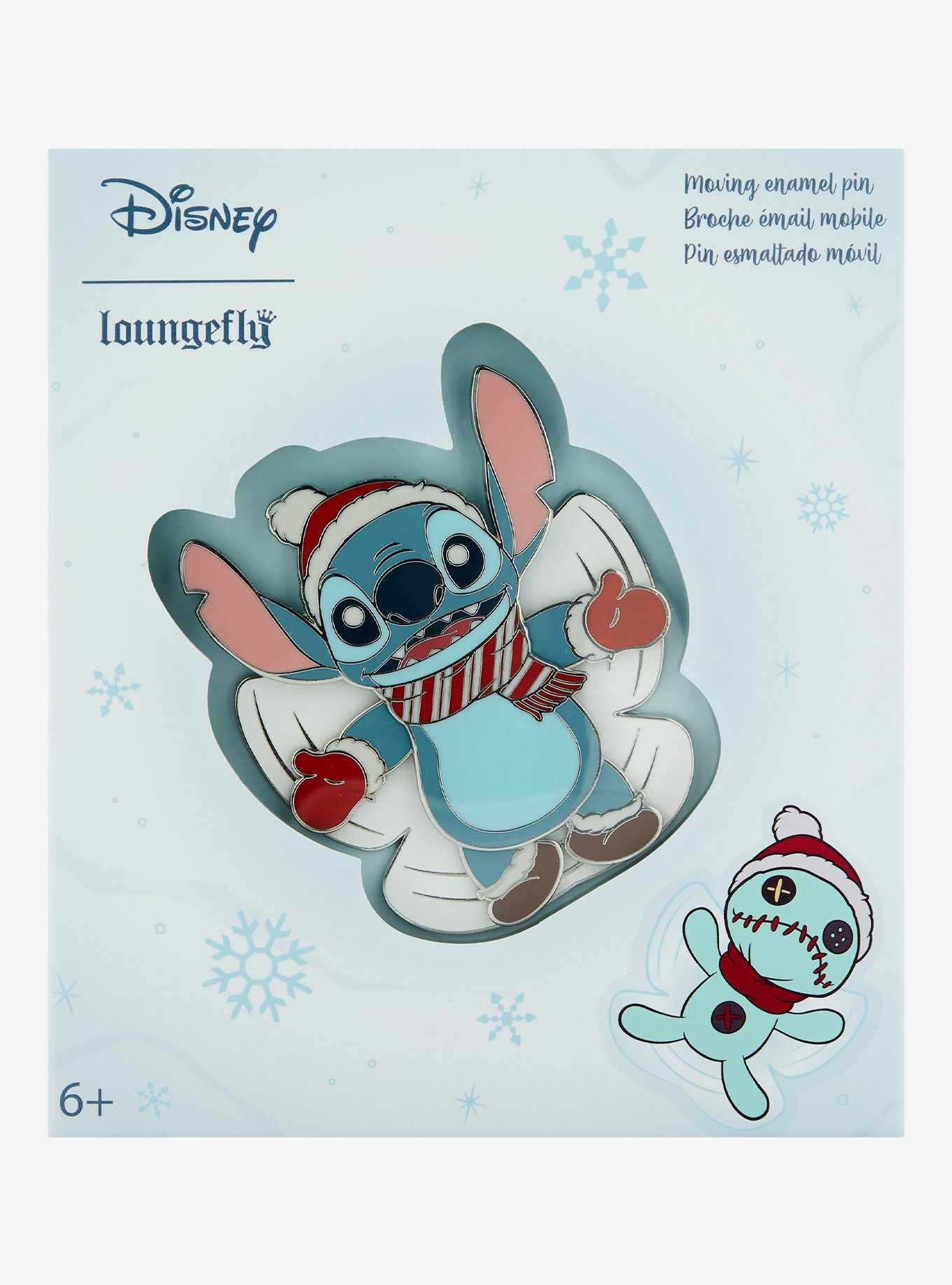 Loungefly Disney Lilo & Stitch Moving Enamel Pin, , hi-res