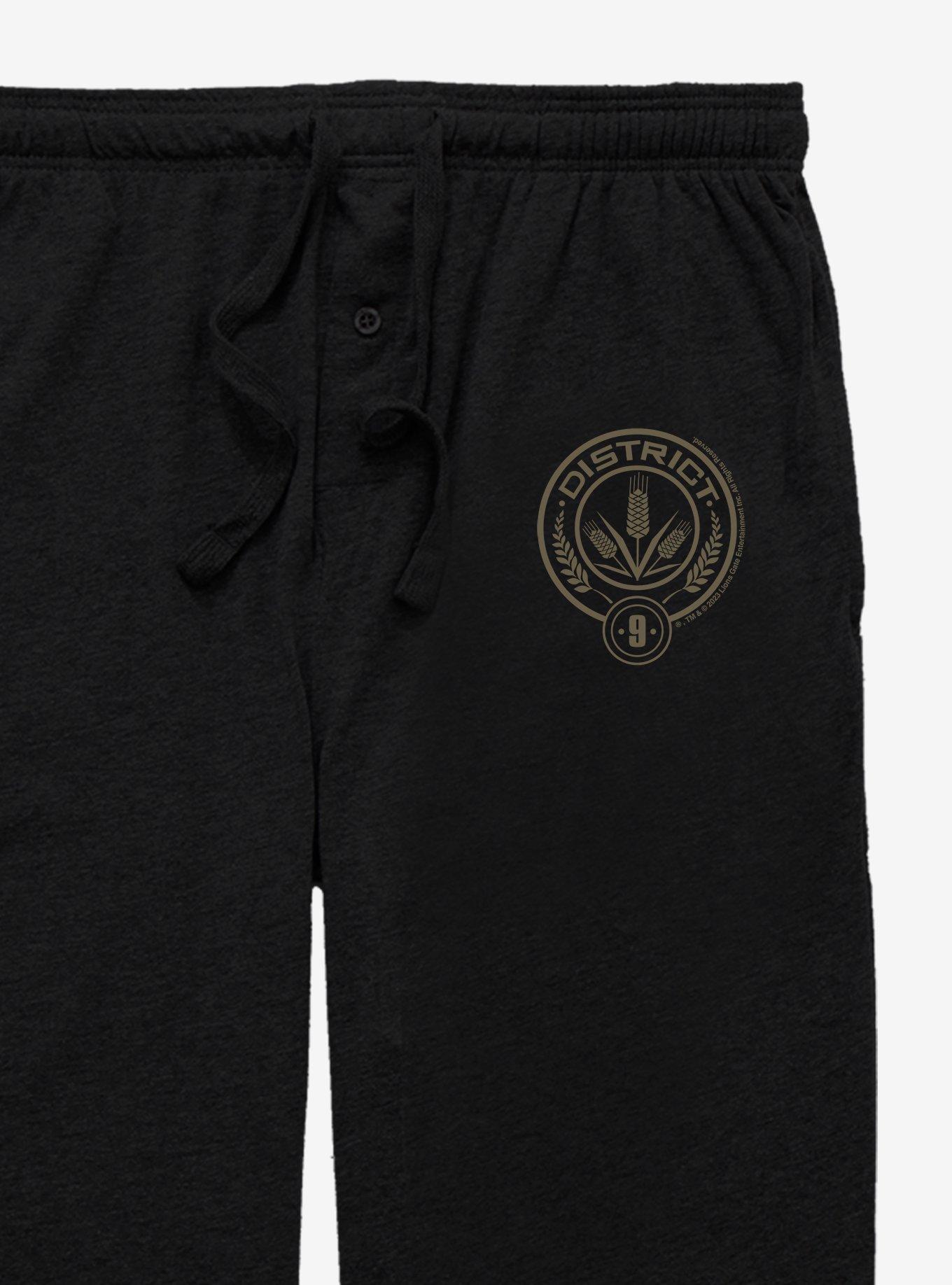 Hunger Games District 9 Emblem Pajama Pants, BLACK, alternate