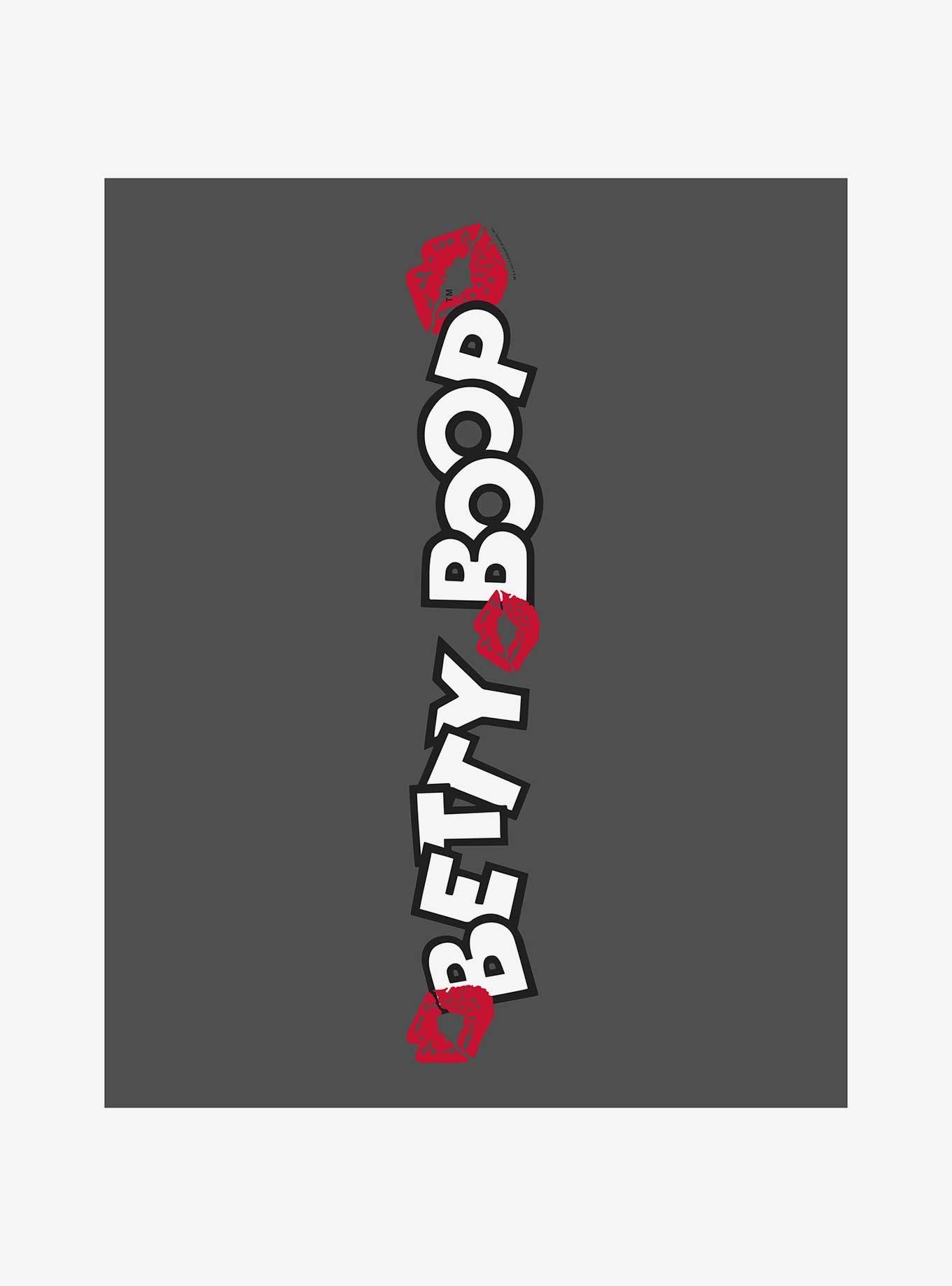 Betty Boop Kisses Logo Jogger Sweatpants, BLACK, alternate