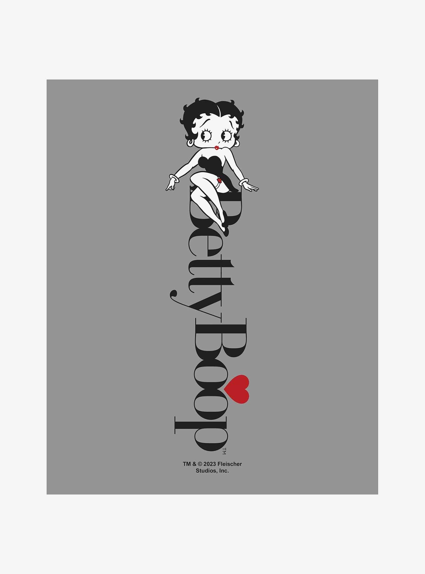 Betty Boop Vertical Logo Jogger Sweatpants, , hi-res