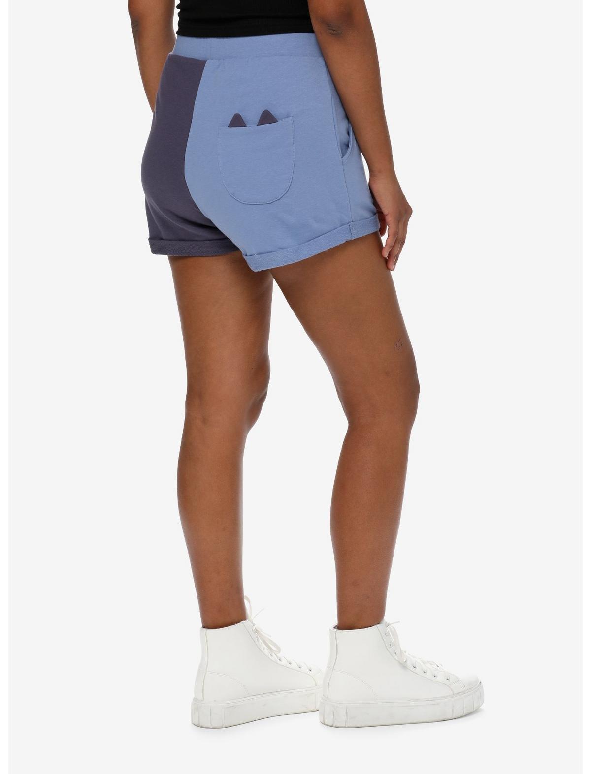 Her Universe Studio Ghibli Kiki's Delivery Service Jiji Split Lounge Shorts, BLUE, alternate