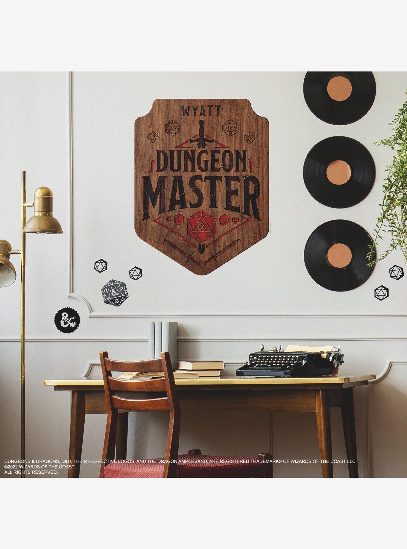 Dungeons & Dragons Dungeon Master Giant Peel & Stick Wall Decal With Alphabet, , alternate