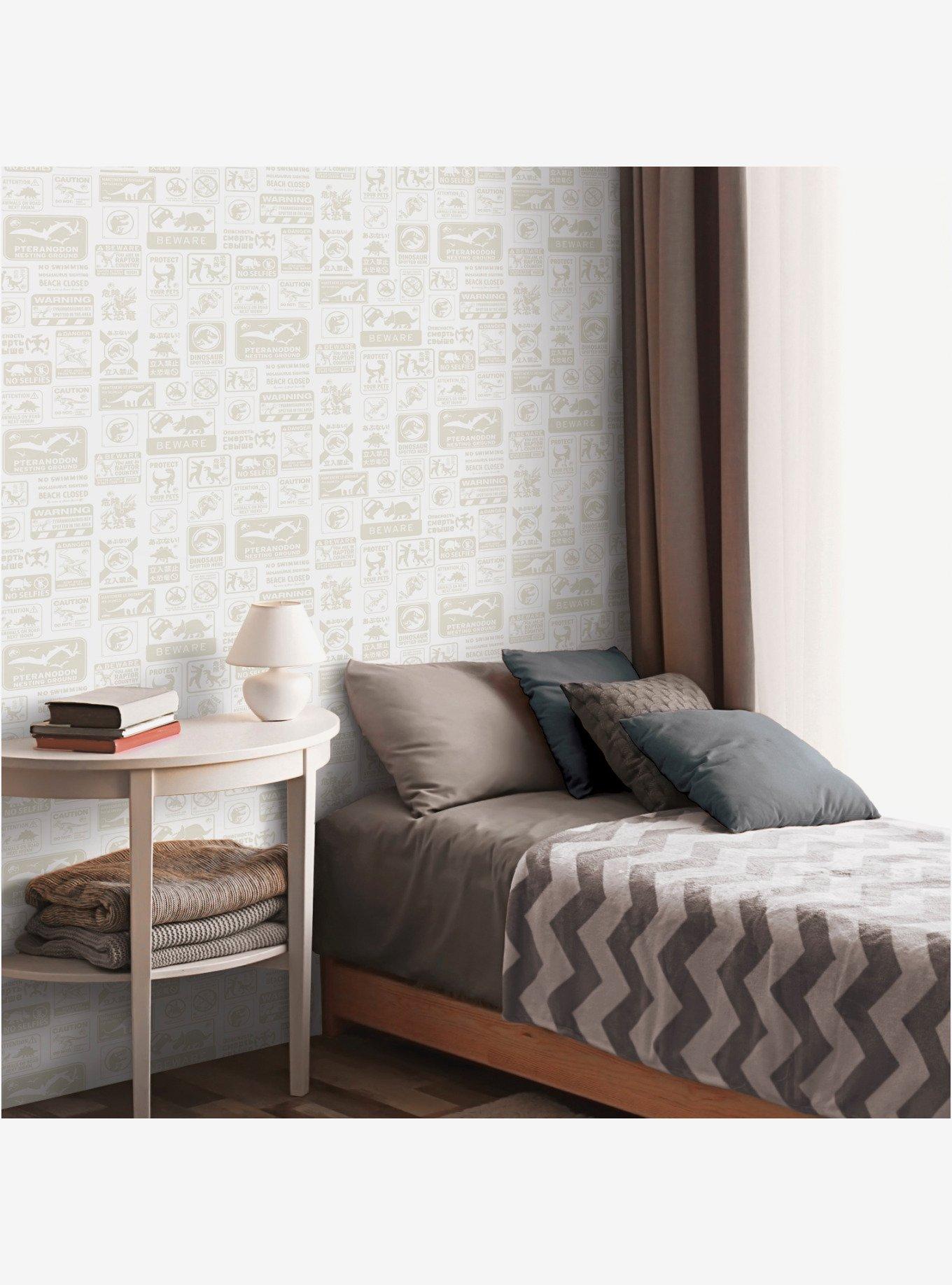 Jurassic World Dominion Signs Peel & Stick Wallpaper, , alternate