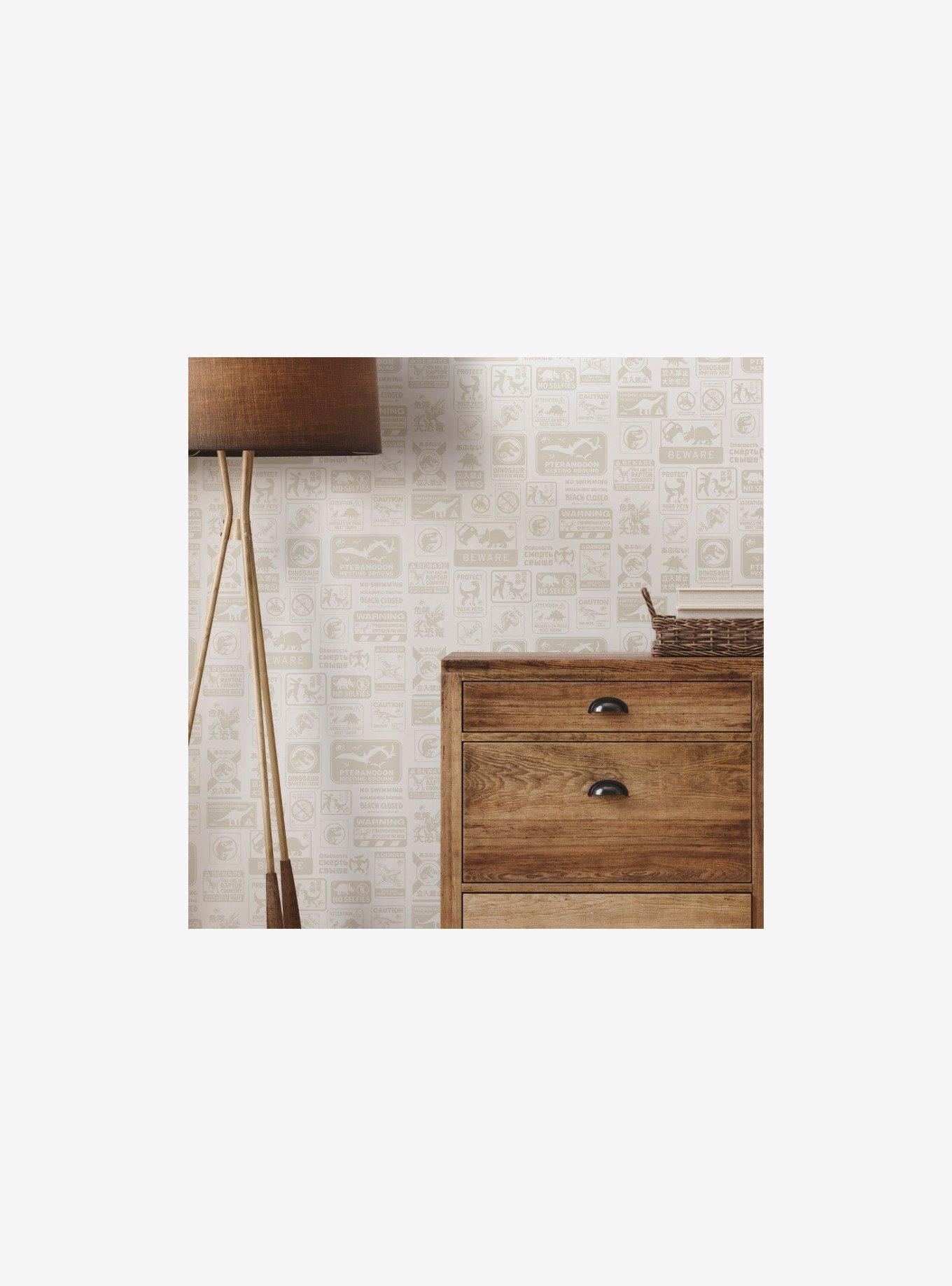 Jurassic World Dominion Signs Peel & Stick Wallpaper, , alternate