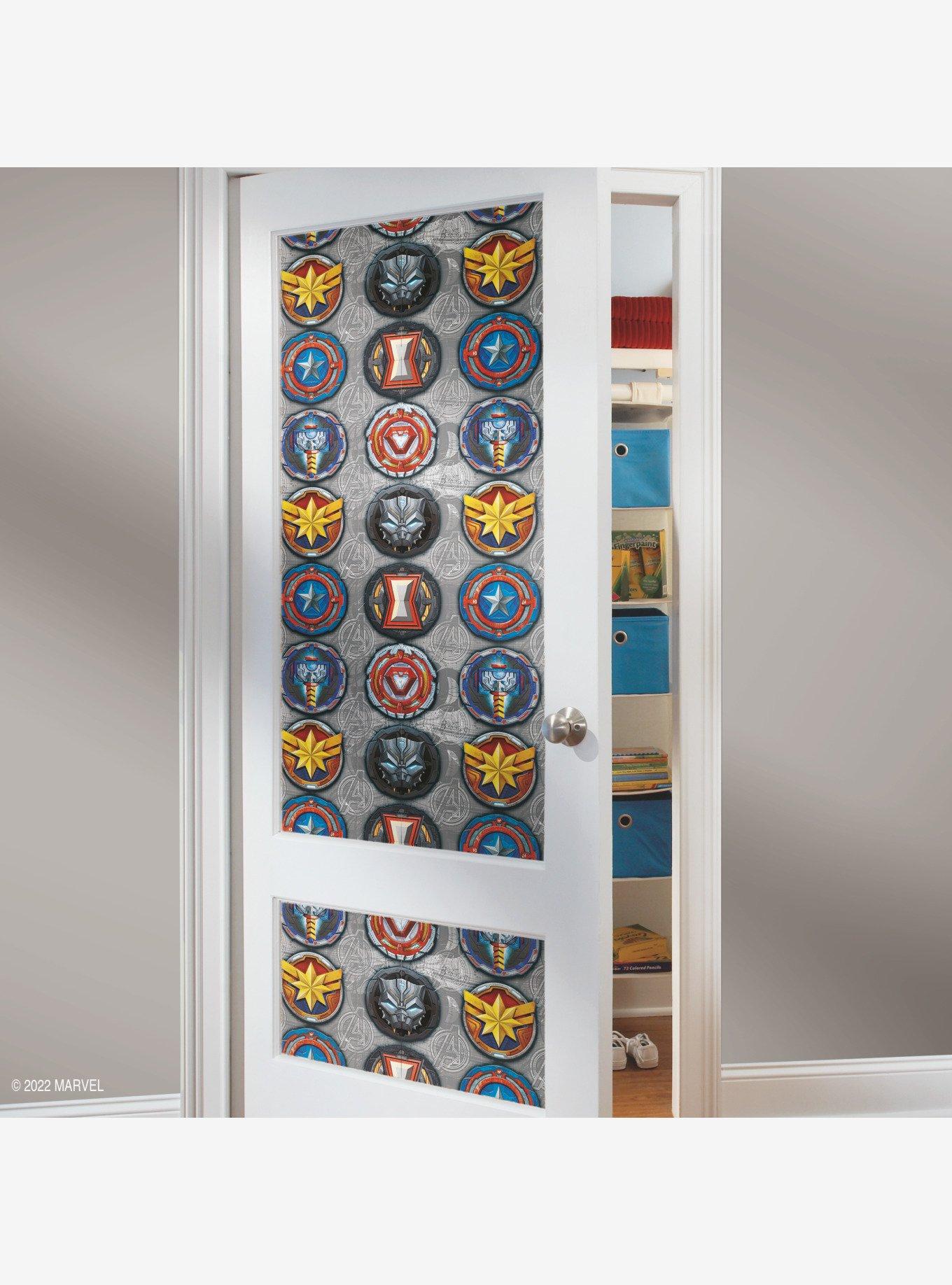 Marvel Avengers Emblems Peel & Stick Wallpaper, , alternate