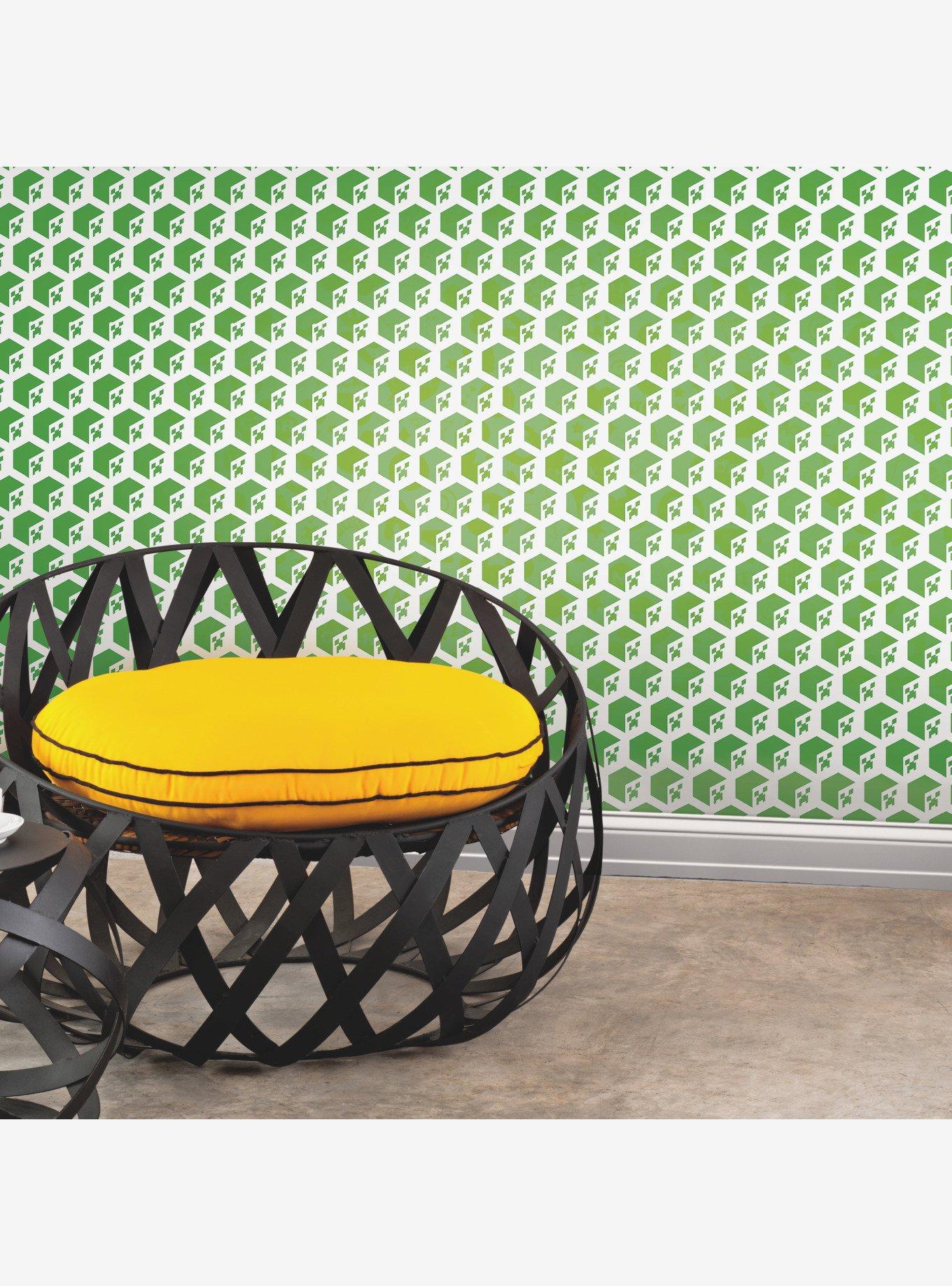 Minecraft Creeper Face Peel & Stick Wallpaper, , alternate