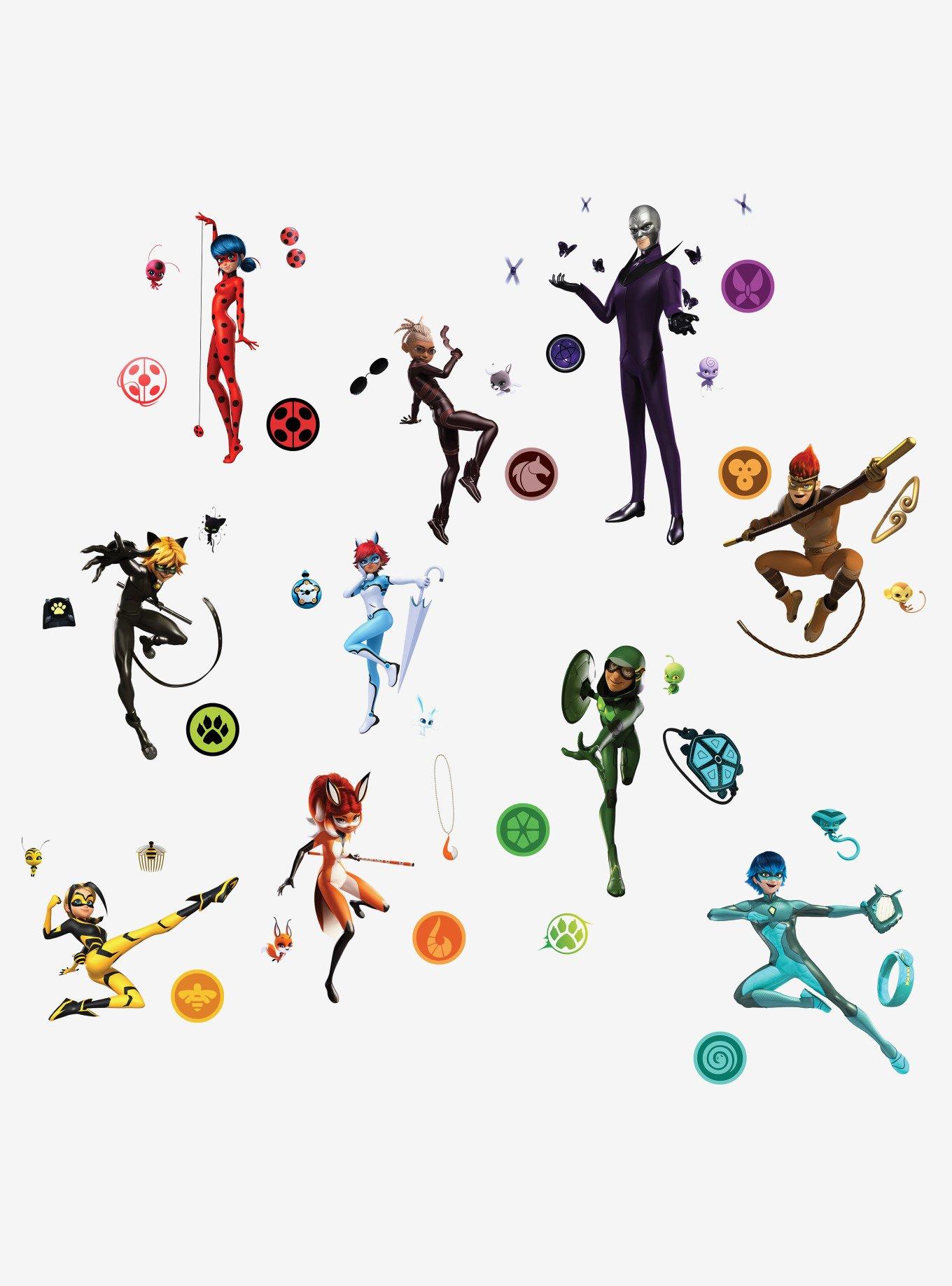 Miraculous: Tales Of Ladybug And Cat Noir Peel & Stick Wall Decals, , alternate
