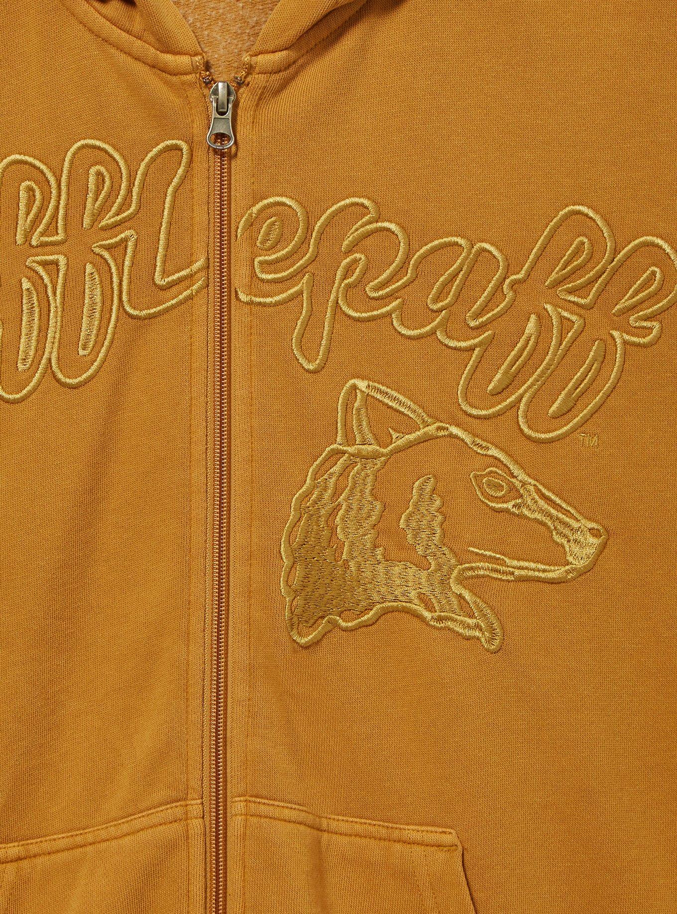 Harry Potter Hufflepuff Logo Zip-Up Hoodie, BUTTER YELLOW, alternate - view 2