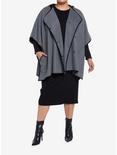 Her Universe Star Wars Ahsoka Fulcrum Hooded Cape Plus Size Her Universe Exclusive, GREY, alternate