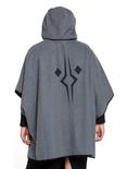 Her Universe Star Wars Ahsoka Fulcrum Hooded Cape Plus Size Her Universe Exclusive, GREY, alternate