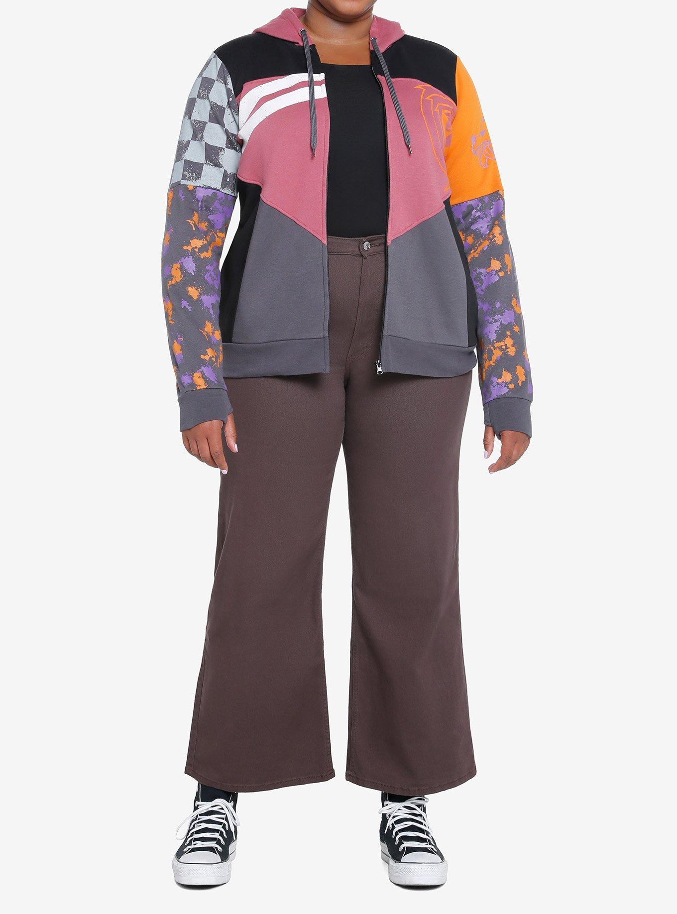 Her Universe Star Wars Ahsoka Sabine Wren Splatter Hoodie Plus Size Her Universe Exclusive, MULTI, alternate