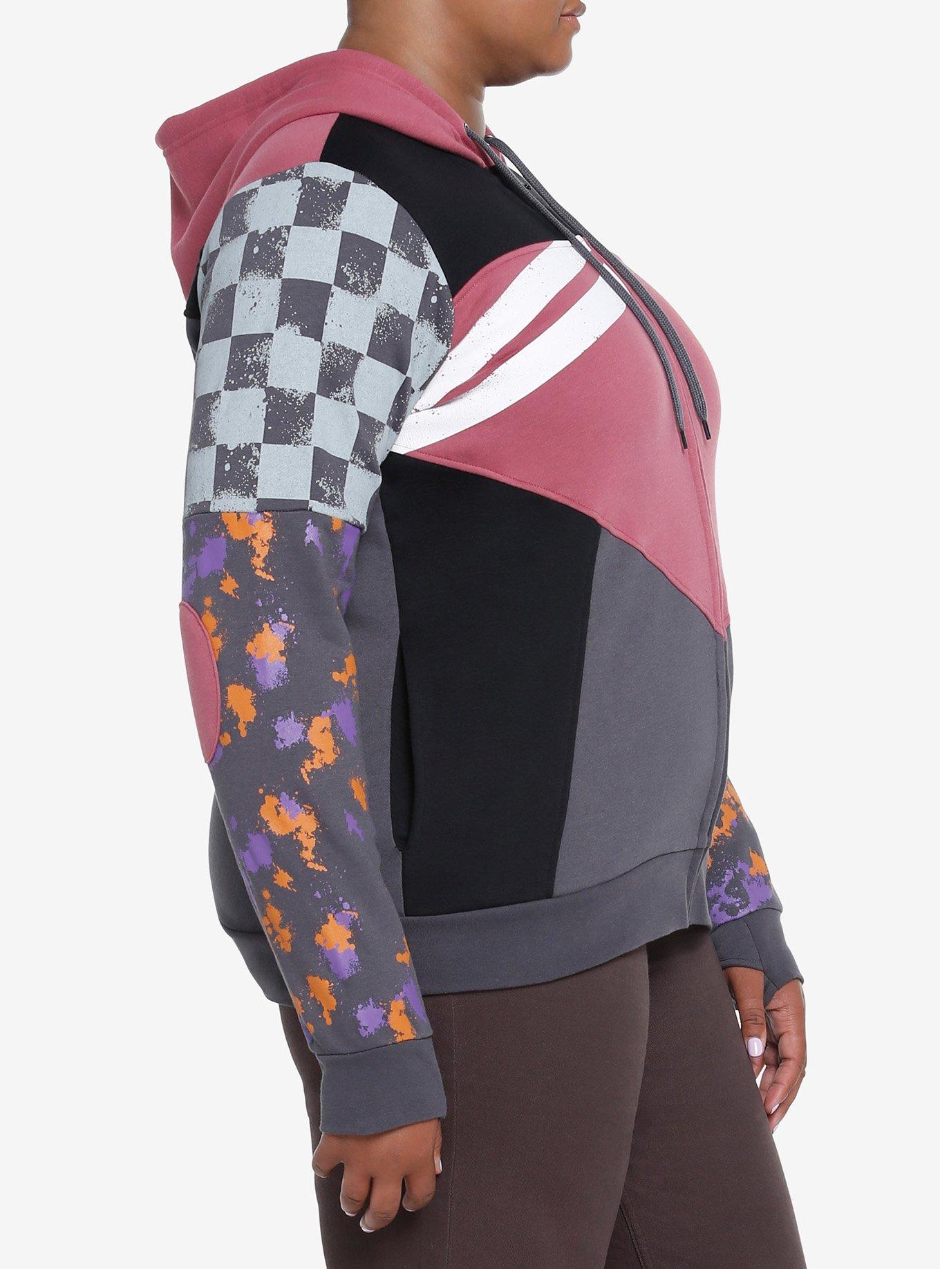 Her Universe Star Wars Ahsoka Sabine Wren Splatter Hoodie Plus Size Her Universe Exclusive, MULTI, alternate