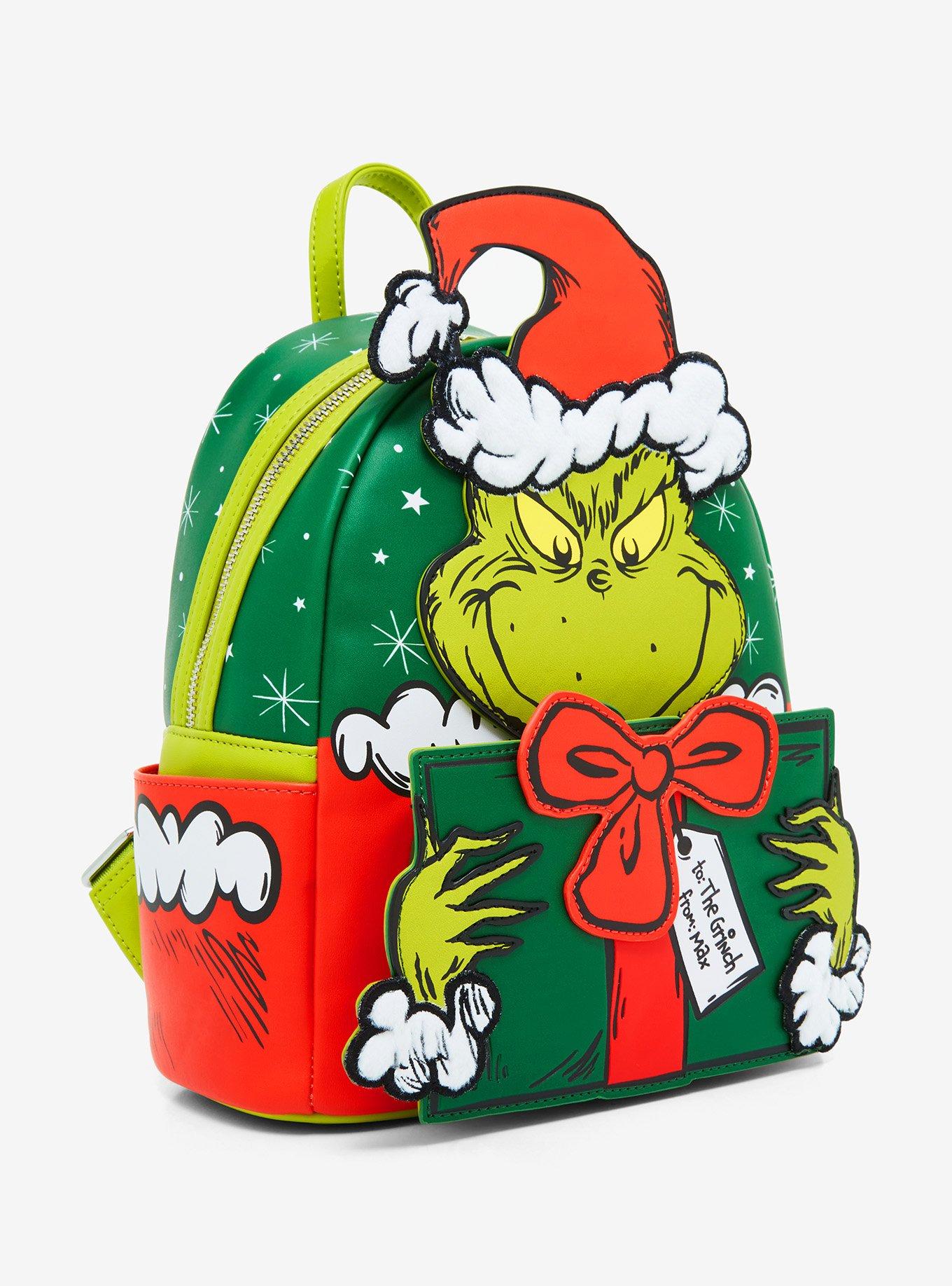 Loungefly The Grinch Who Stole Christmas Grinch and Max Present Mini Backpack, , alternate