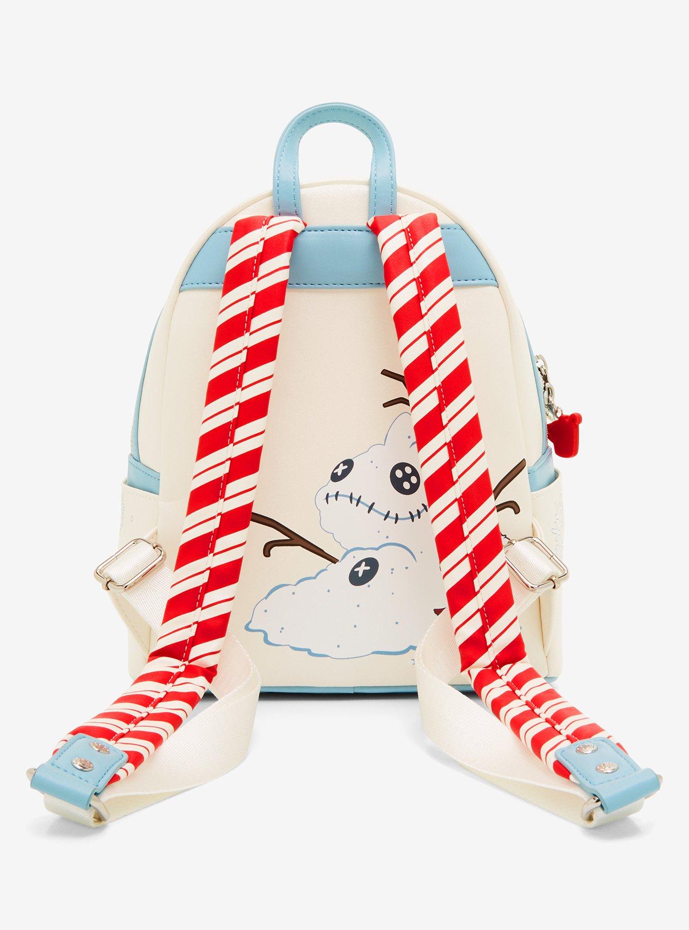 Loungefly Disney Lilo & Stitch Santa Stitch Snow Angel Swivel Mini Backpack, , alternate