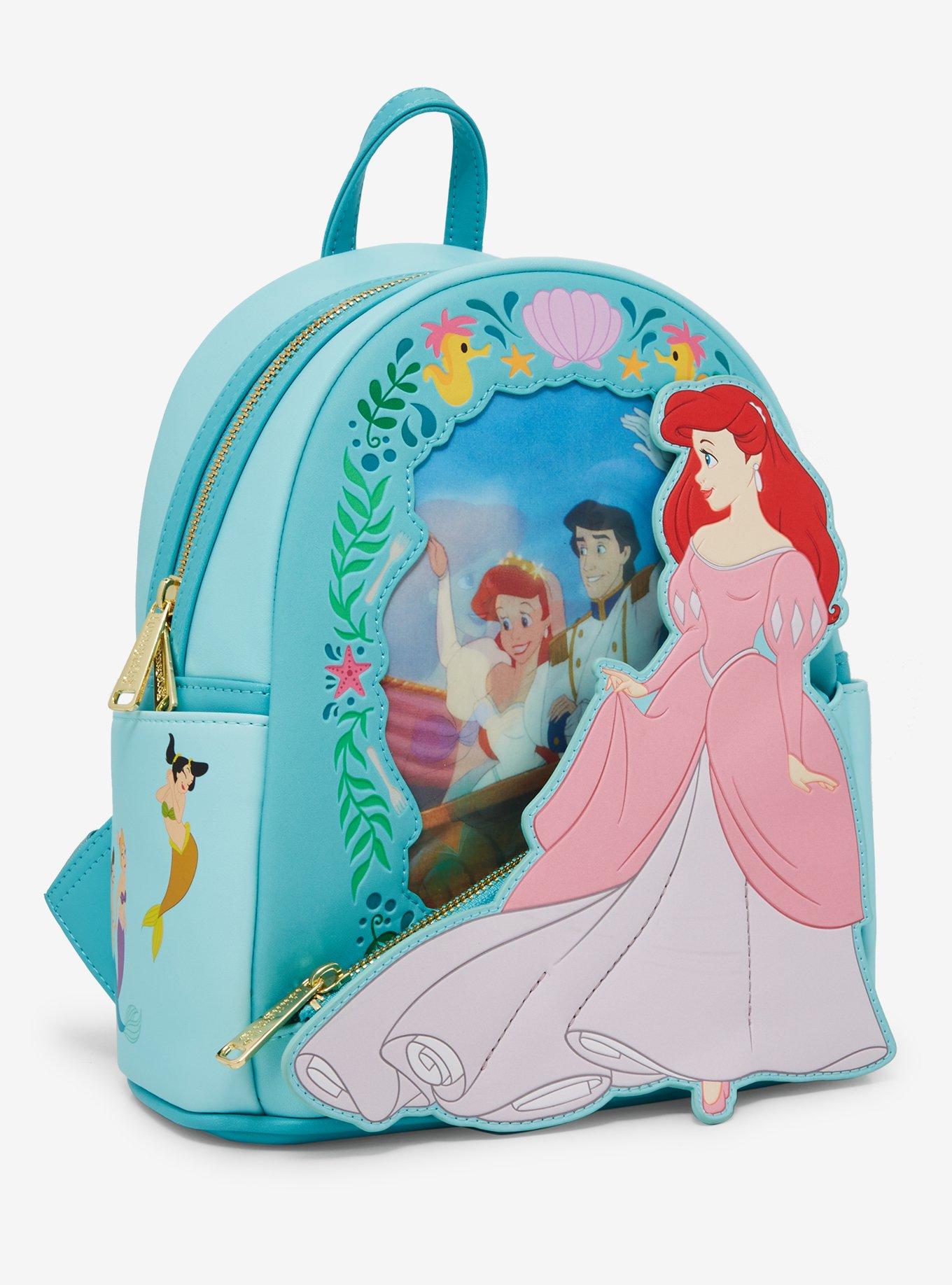 Loungefly Disney The Little Mermaid Lenticular Portrait Mini Backpack, , alternate