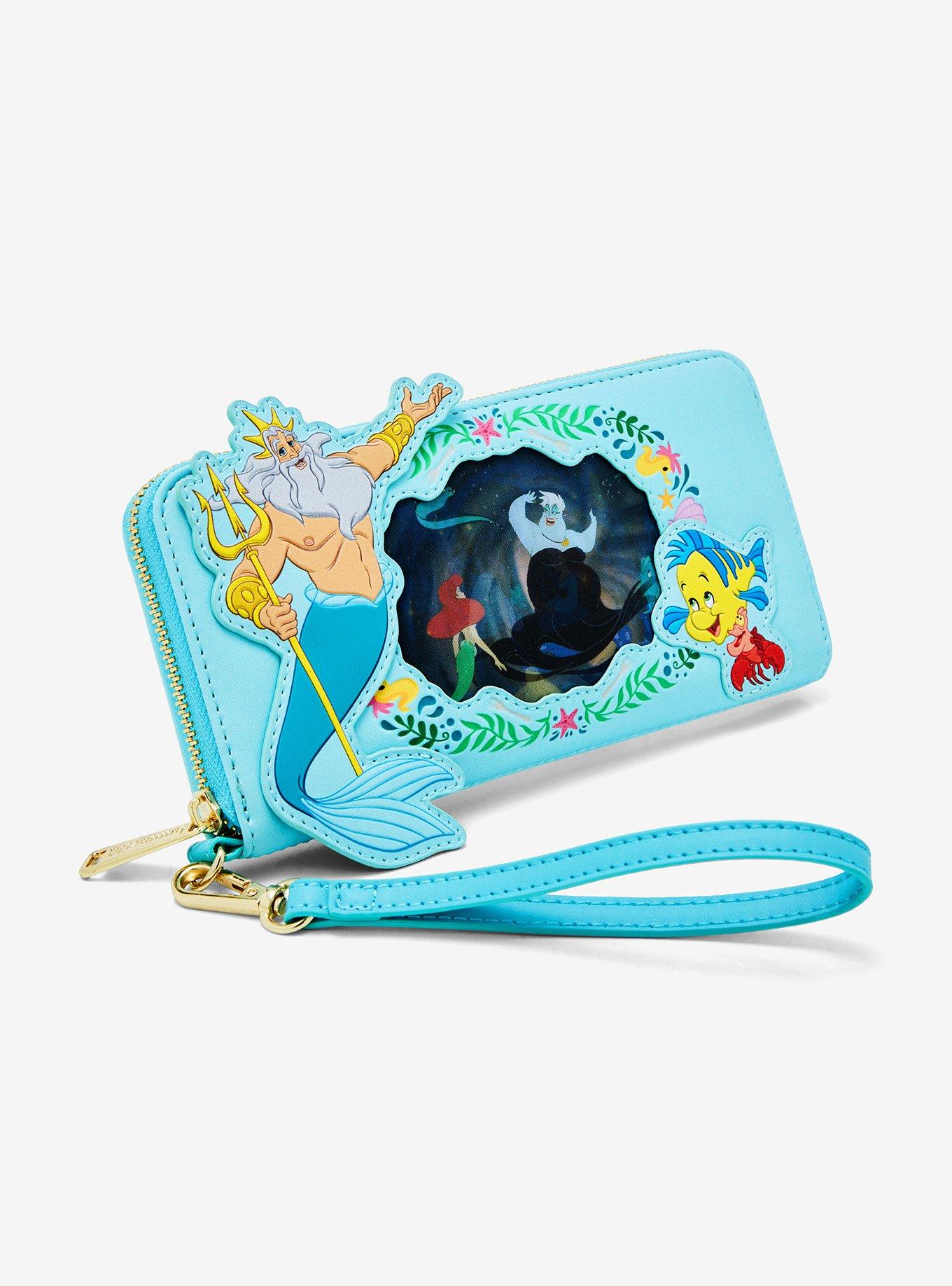 Loungefly Disney The Little Mermaid Lenticular Portrait Zip Wallet, , alternate