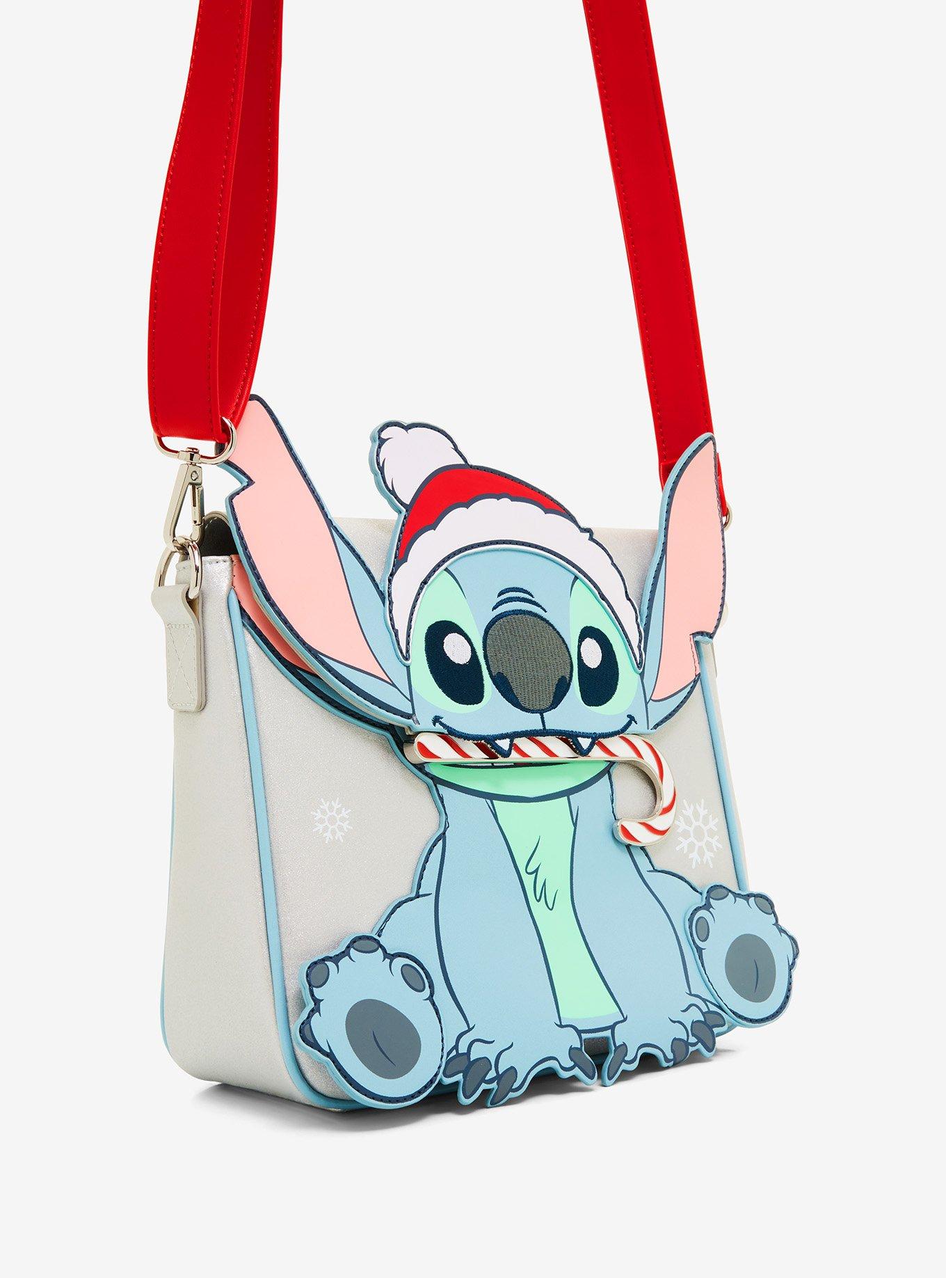 Loungefly Disney Lilo & Stitch Candy Cane Stitch Crossbody Bag, , alternate