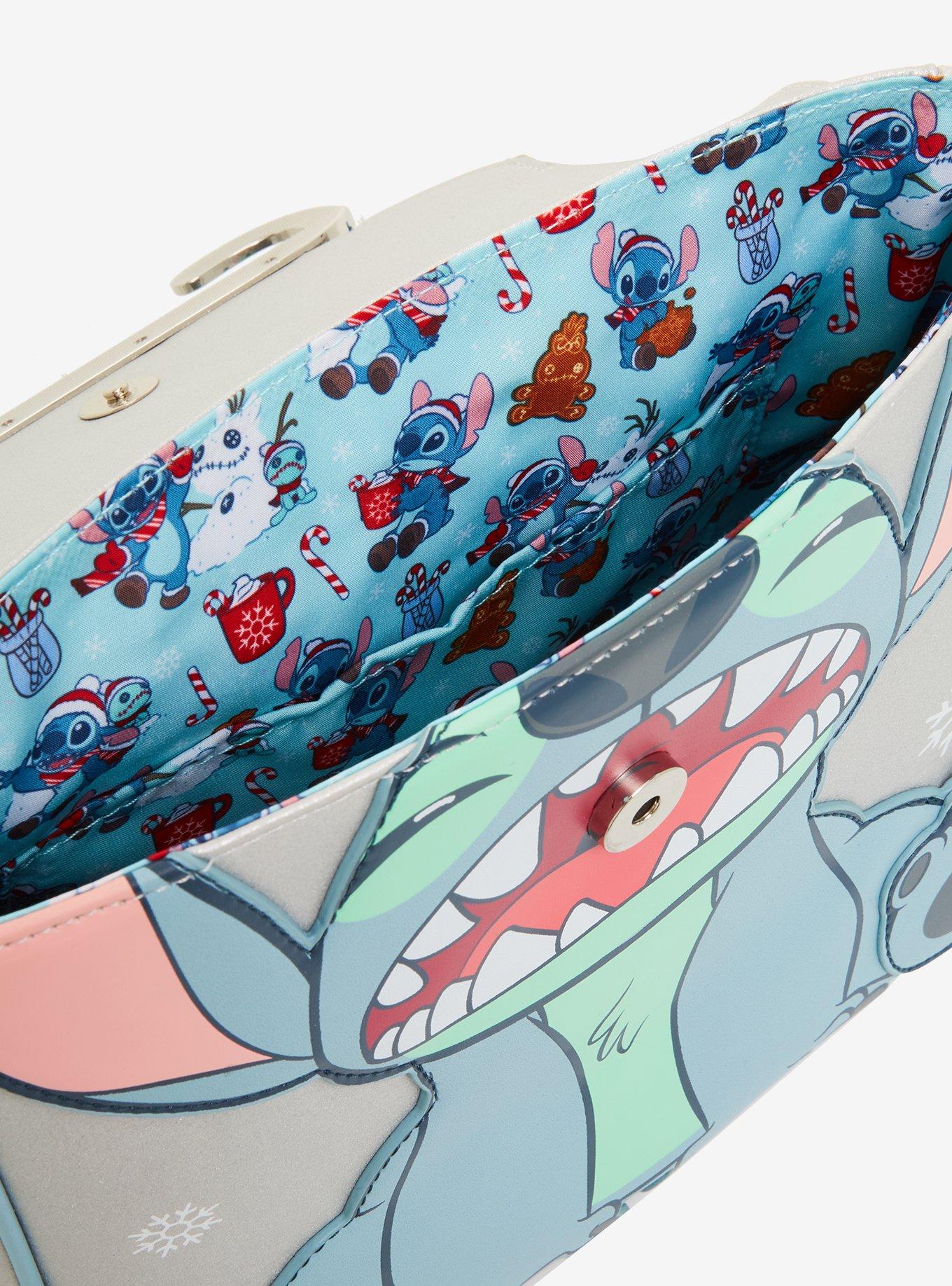 Loungefly Disney Lilo & Stitch Candy Cane Stitch Crossbody Bag, , alternate