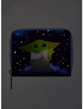 Loungefly Star Wars The Mandalorian Grogu Constellations Glow-in-the-Dark Small Zip Wallet - BoxLunch Exclusive, , hi-res