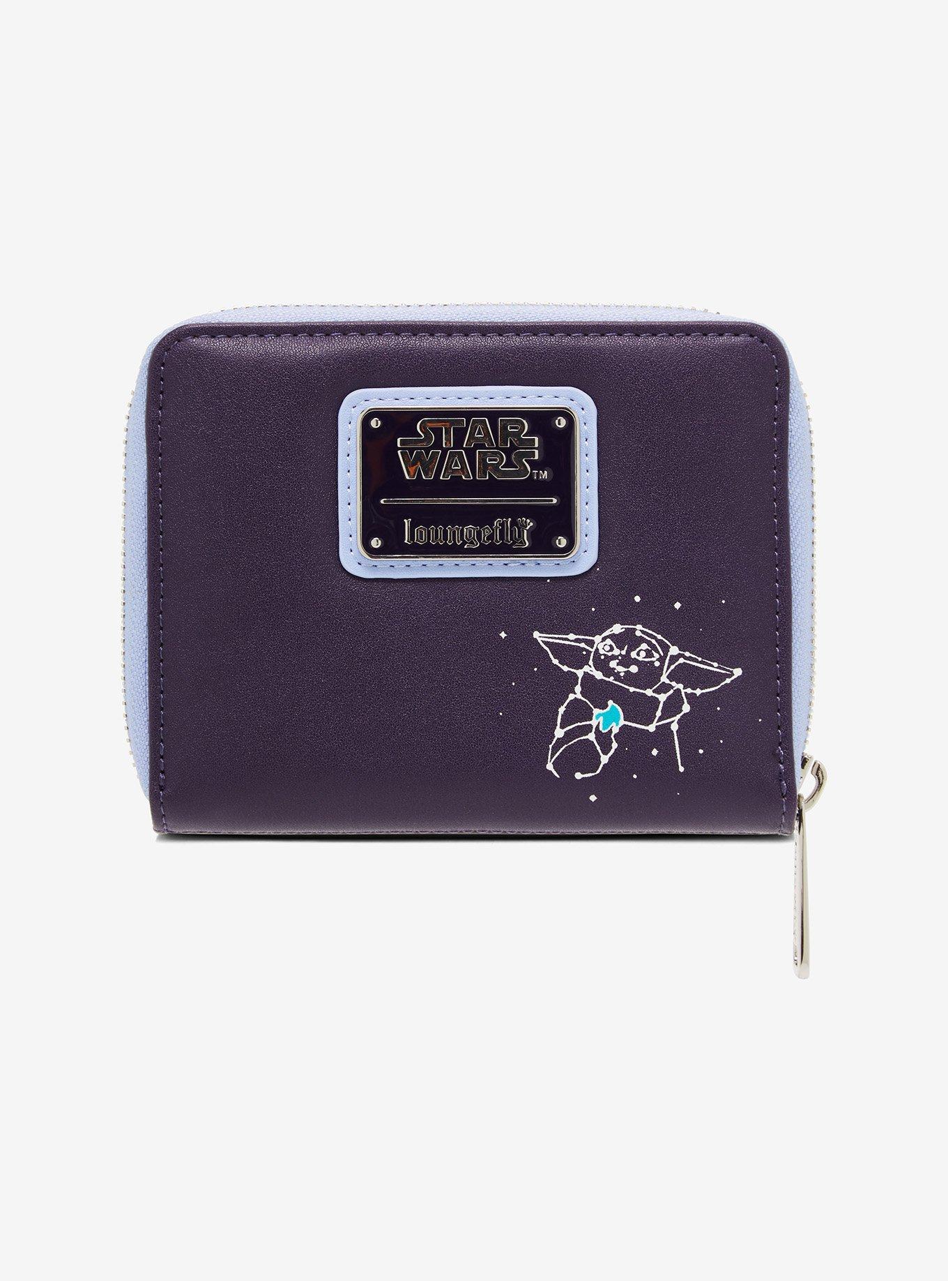 Loungefly Star Wars The Mandalorian Grogu Constellations Glow-in-the-Dark Small Zip Wallet - BoxLunch Exclusive, , alternate