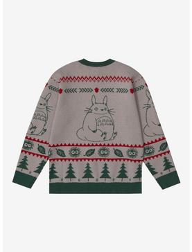 Studio Ghibli My Neighbor Totoro Outline Portrait Holiday Youth Sweater, , hi-res