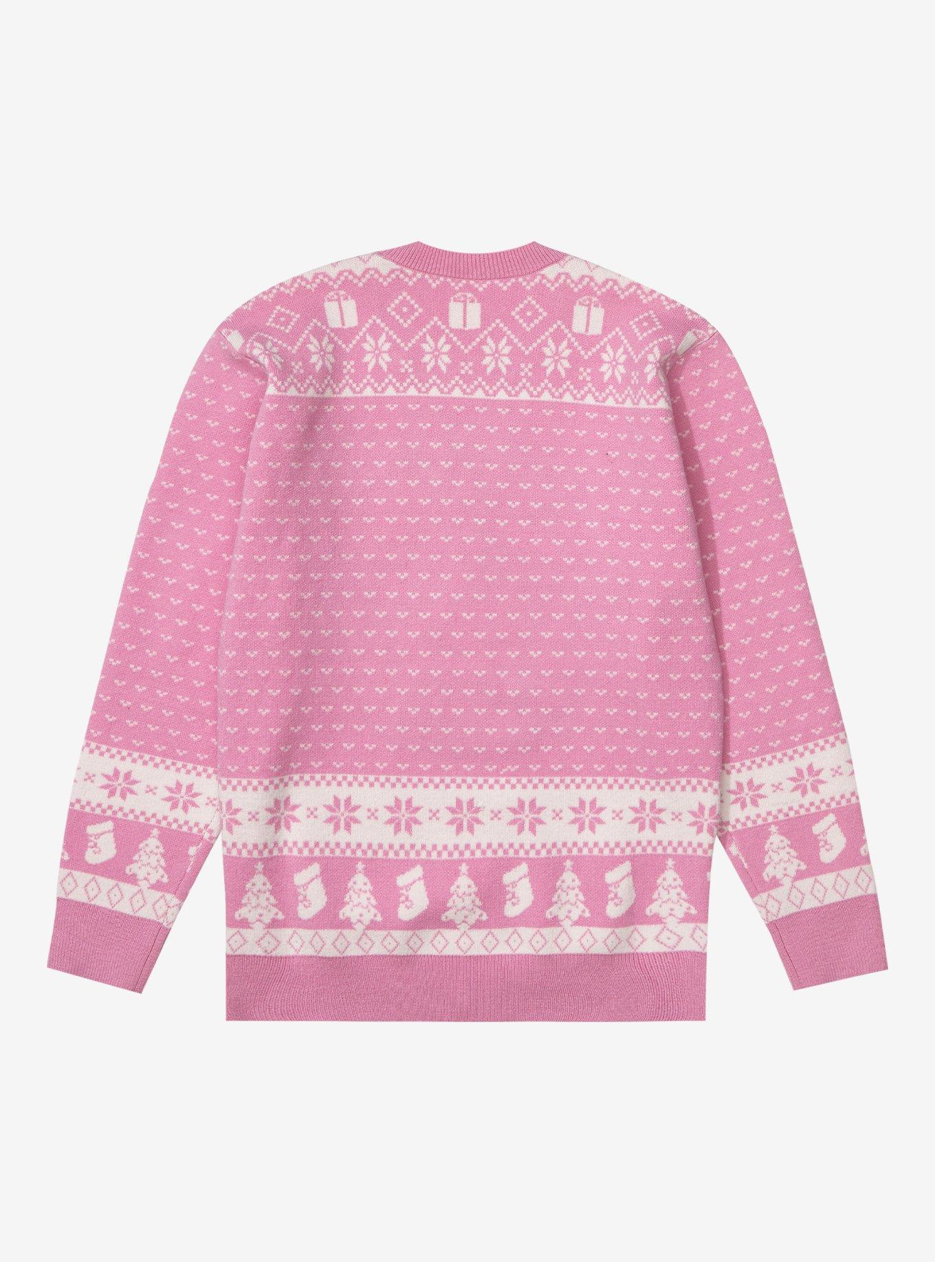 Our Universe Sanrio Hello Kitty & Friends Wreath Youth Holiday Sweater - BoxLunch Exclusive, PINK, alternate