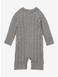 Studio Ghibli My Neighbor Totoro Cable Knit Infant One-Piece - BoxLunch Exclusive, GREY, alternate