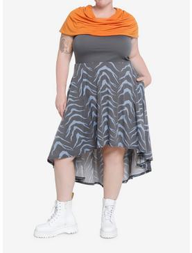 Her Universe Star Wars Ahsoka Lekku Scarf Lace-Up Dress Plus Size, , hi-res