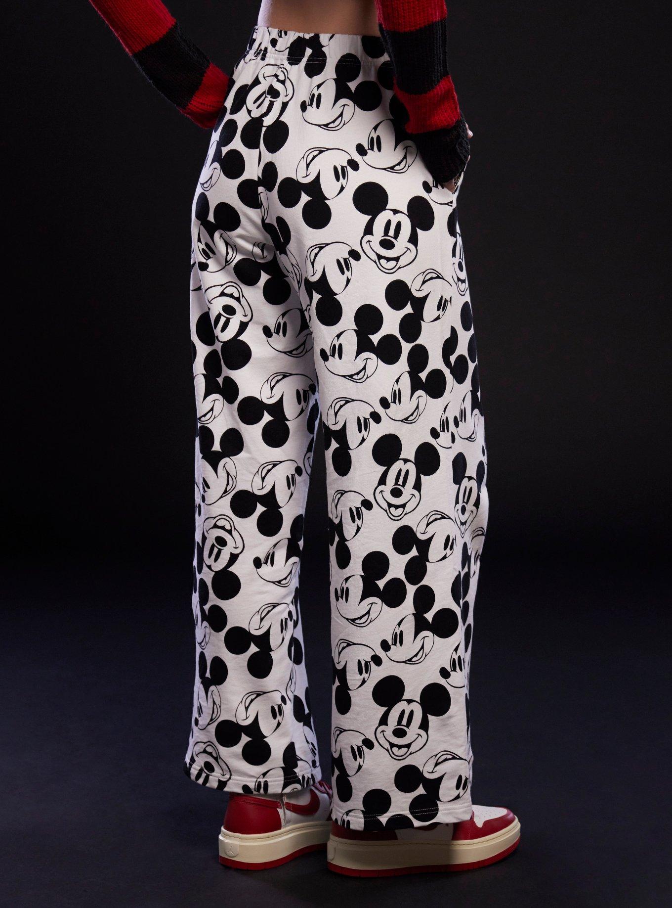Disney Mickey Mouse Icon Wide Leg Lounge Pants, MULTI, alternate