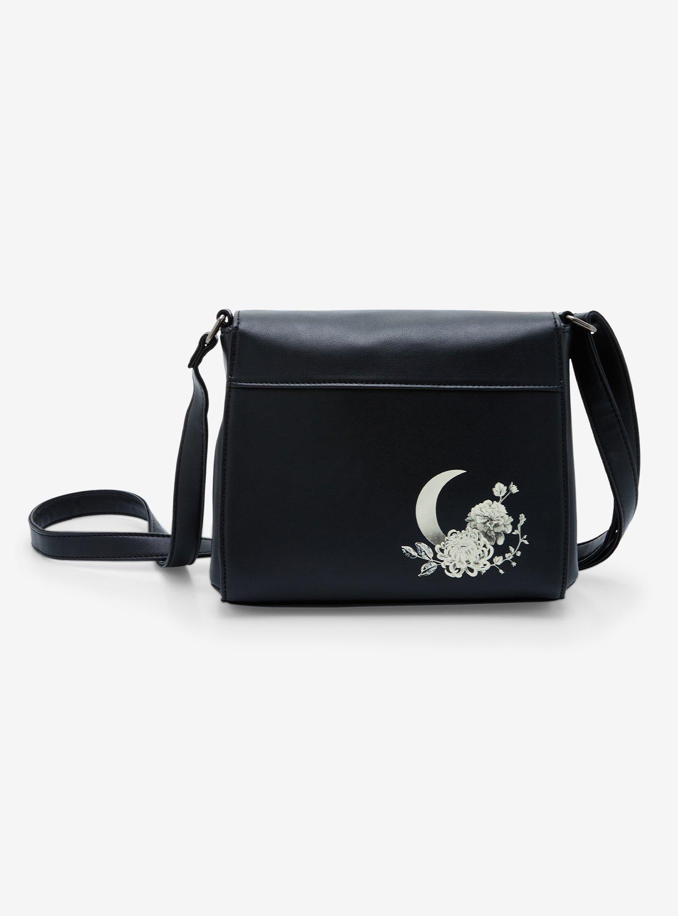 Thorn & Fable Death Moth Moon Phase Crossbody Bag, , alternate