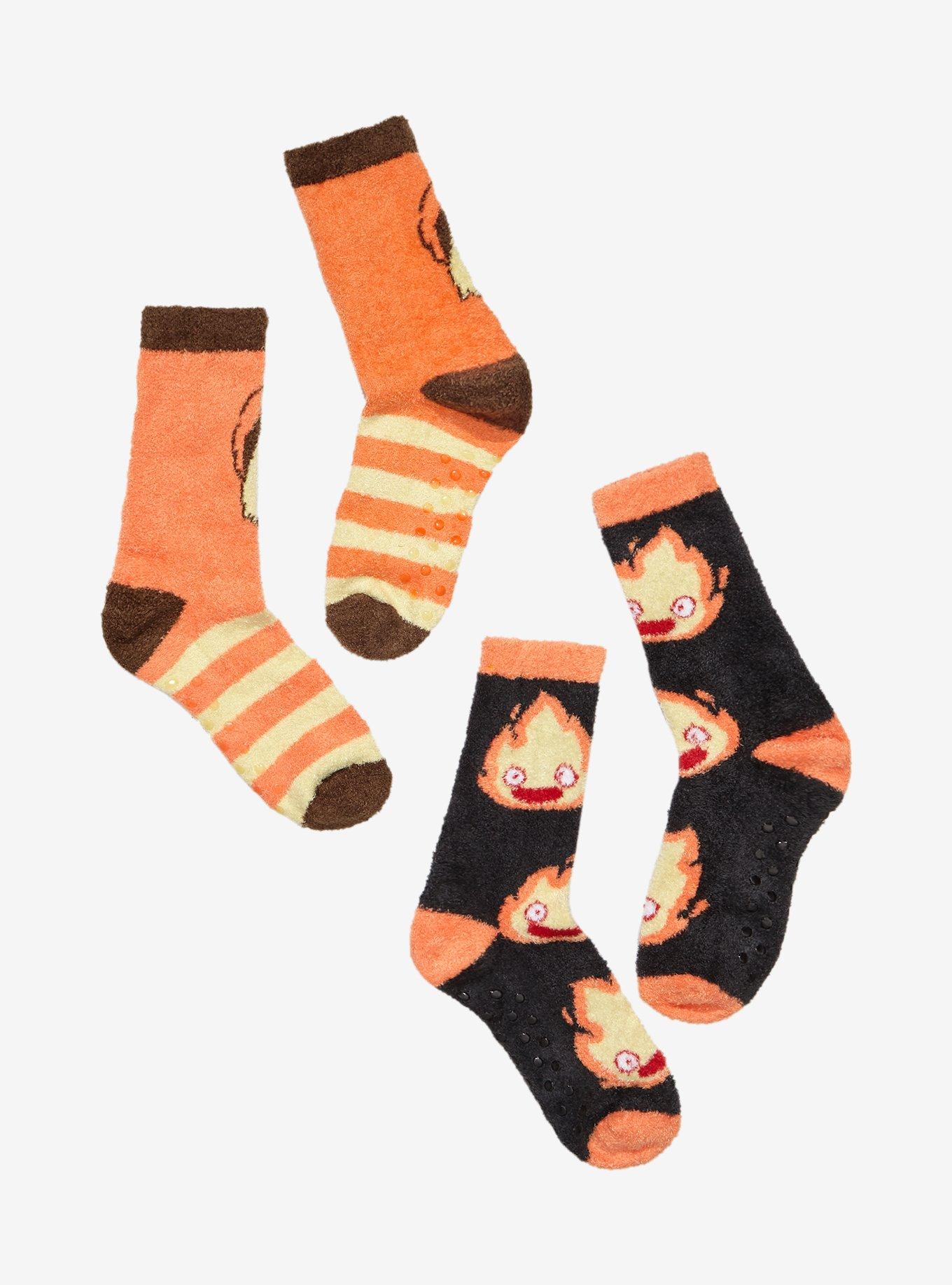 Studio Ghibli Howl's Moving Castle Calcifer & Heen Cozy Socks 2 Pair, , hi-res