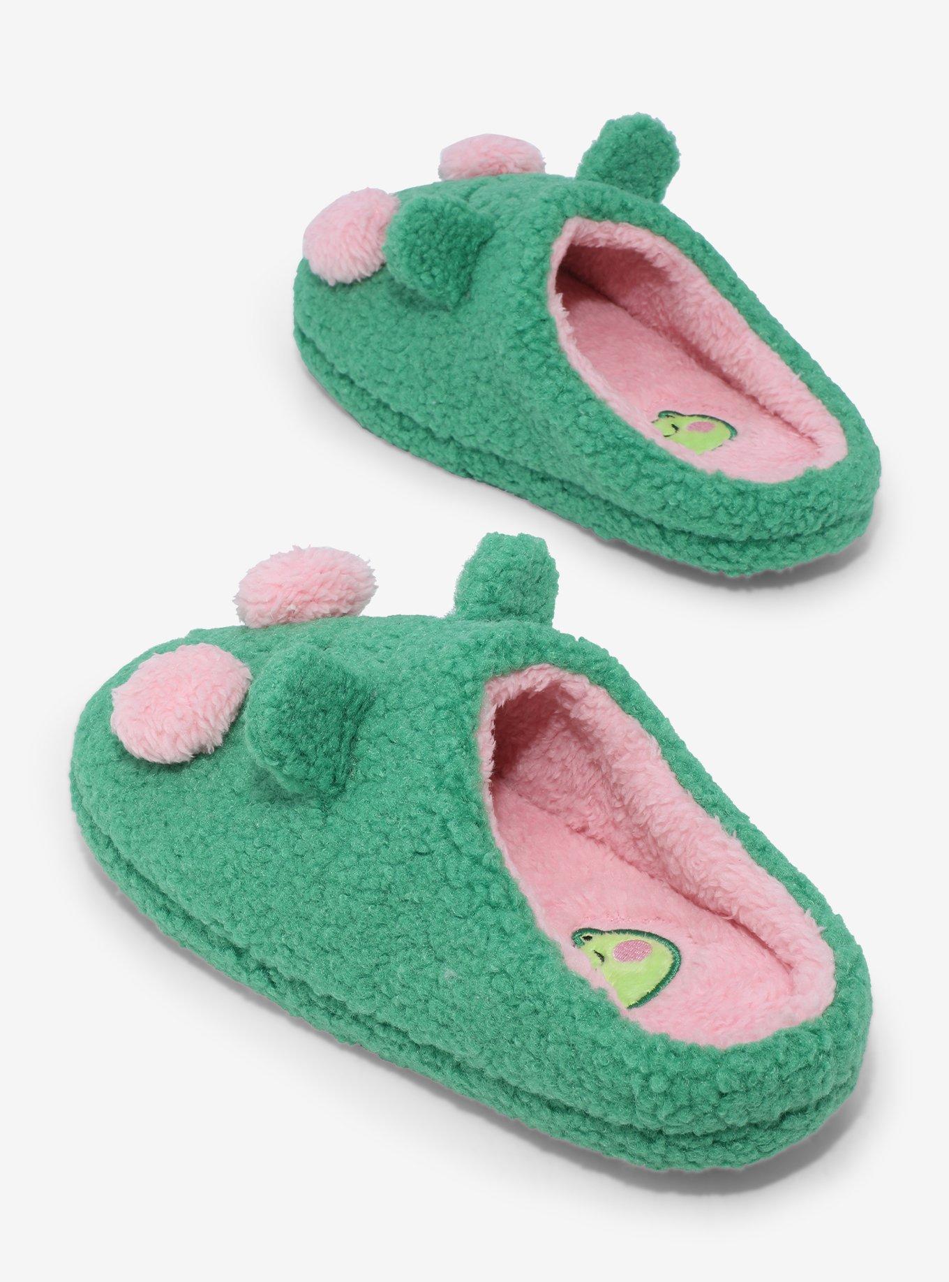 Frog Sherpa Plush Slippers, MULTI, alternate
